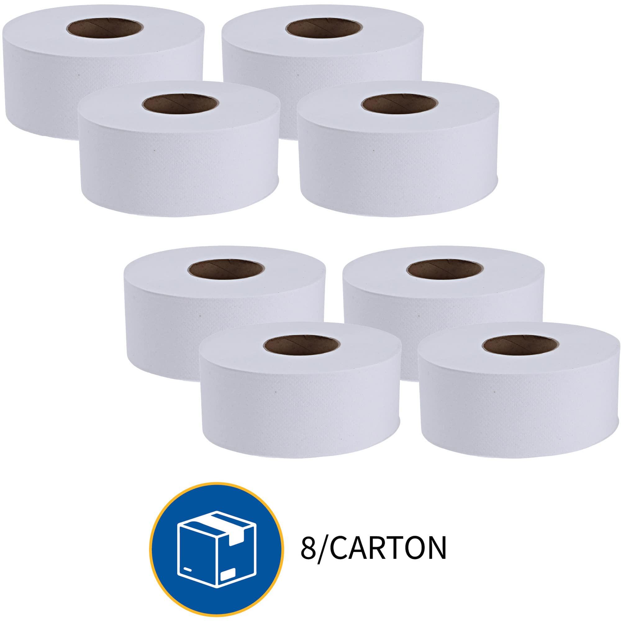 Genuine Joe - GJO2506008 Jumbo Dispenser Roll Bath Tissue (Pack of 8) - Image 6