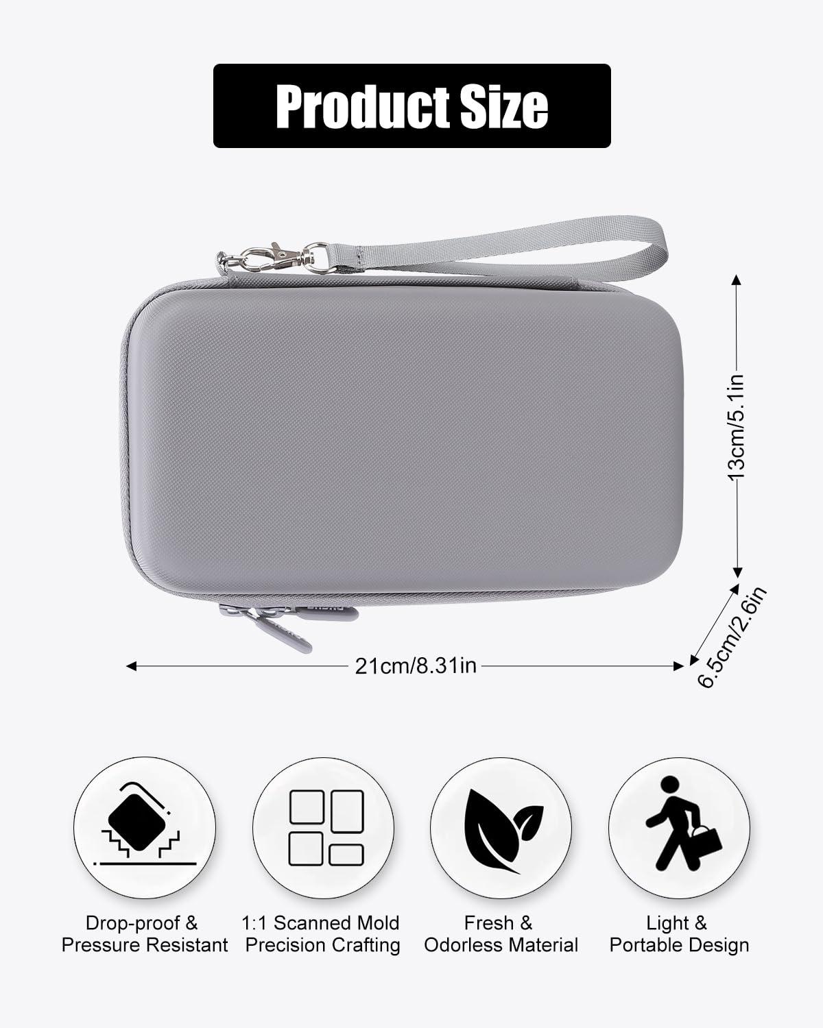 FRONET Compact Travel Case for DJI Osmo Mobile 7/7P Smartphone Gimbal Stabilizer Accessories, Waterproof Storage Hand Bag Organizer Box for OM 7 Pro, Portable & Durable - Image 5