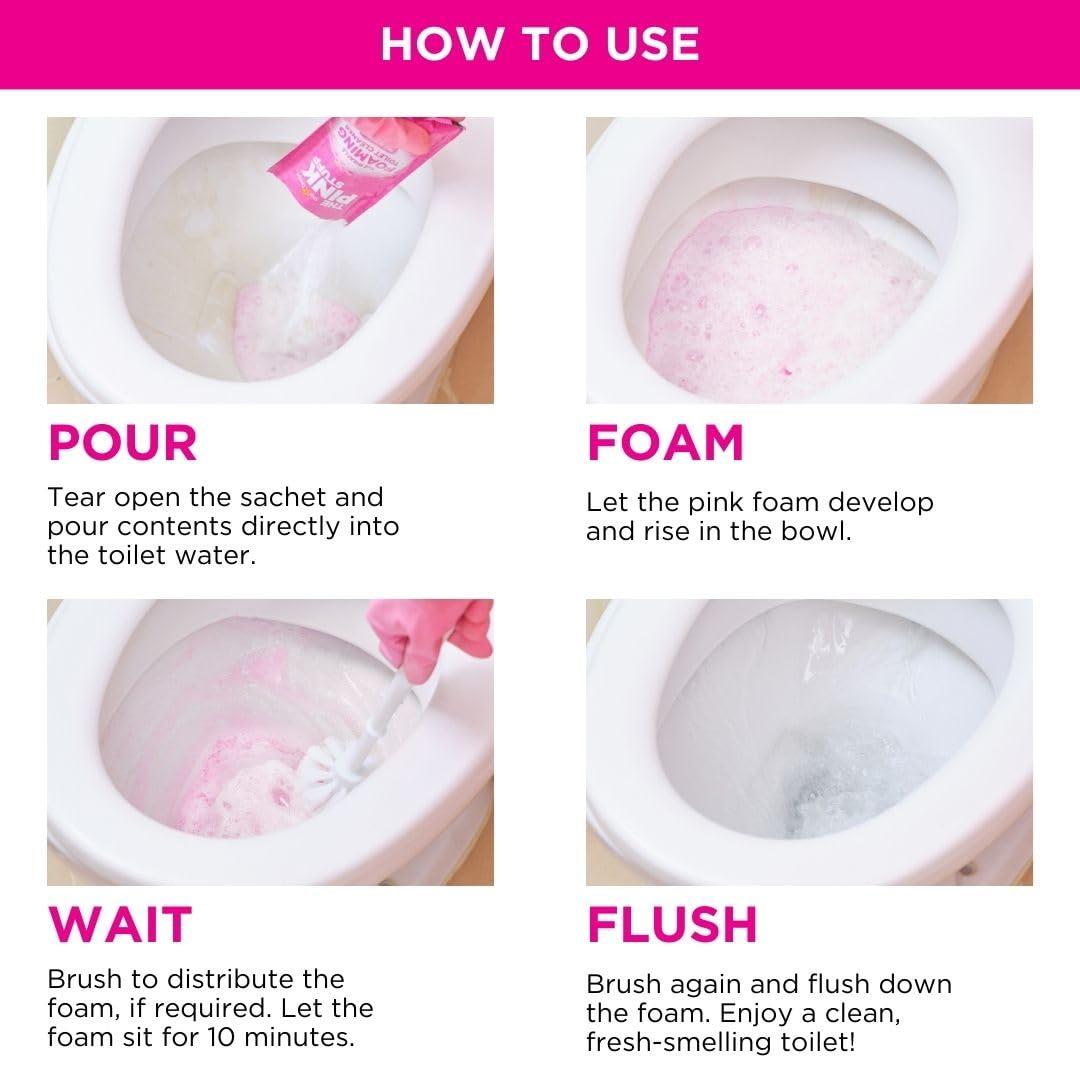 Stardrops - The Pink Stuff - The Miracle Power Foaming Toilet Cleaner - 2 Treatments - Self Activating Pink Foam Pack of 1 (7 Ounce) - Image 7