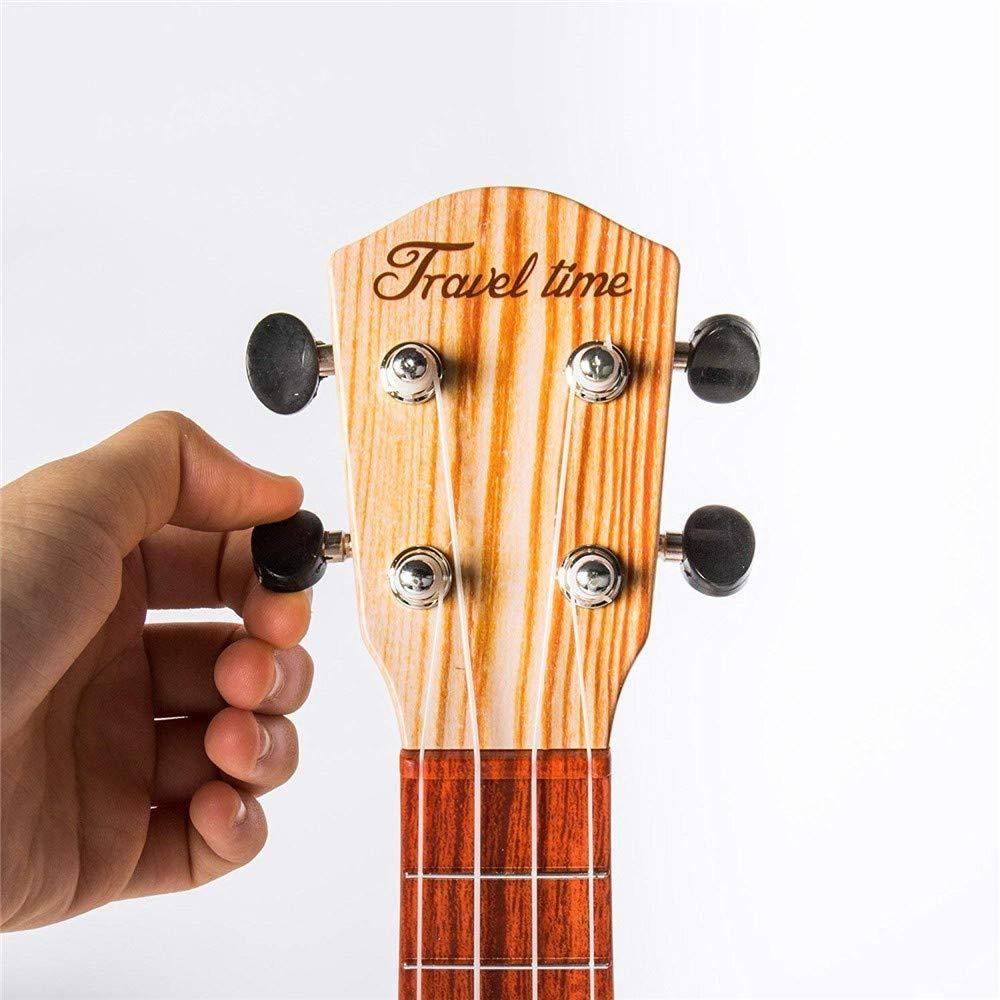 YOLOPARK 17" Kids Toy Guitar for Girls Boys, Mini Toddler Ukulele Guitar with 4 Strings Keep Tones Can Play for 3, 4, 5, 6 7 Year Old Kids Musical Instruments Educational Toys for Beginner (Wood) - Image 6