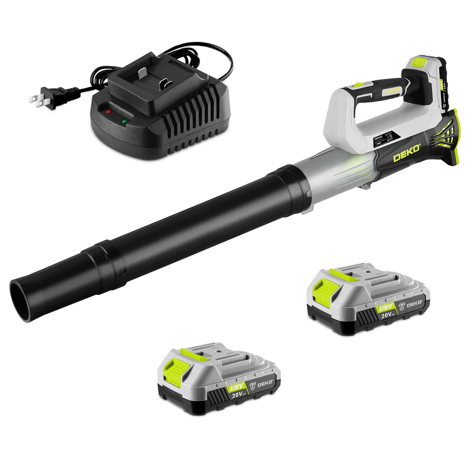 Electric Leaf Blower Cordless 18000RPM: DEKOPRO Blowers for Lawn Care with 2x2.0Ah Battery and Charger, 2 Speed Mode, Lightweight & Powerful Battery Powered Leaf Blower for Patio Yard Cleaning - Image 10