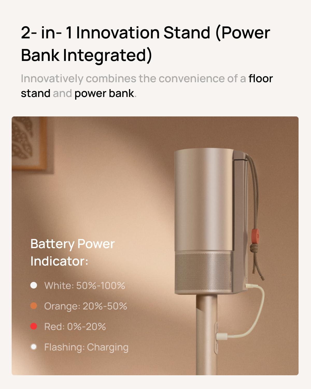 XGIMI MoGo 3 Pro NEW Outdoor Projector with PowerBase Stand, 2.5hrs Battery, Google TV with Licensed Netflix, Build-in Adjustable Stand, 450 ISO Lumens, ISA 2.0, 2 x 5W Harman Kardon - Image 5