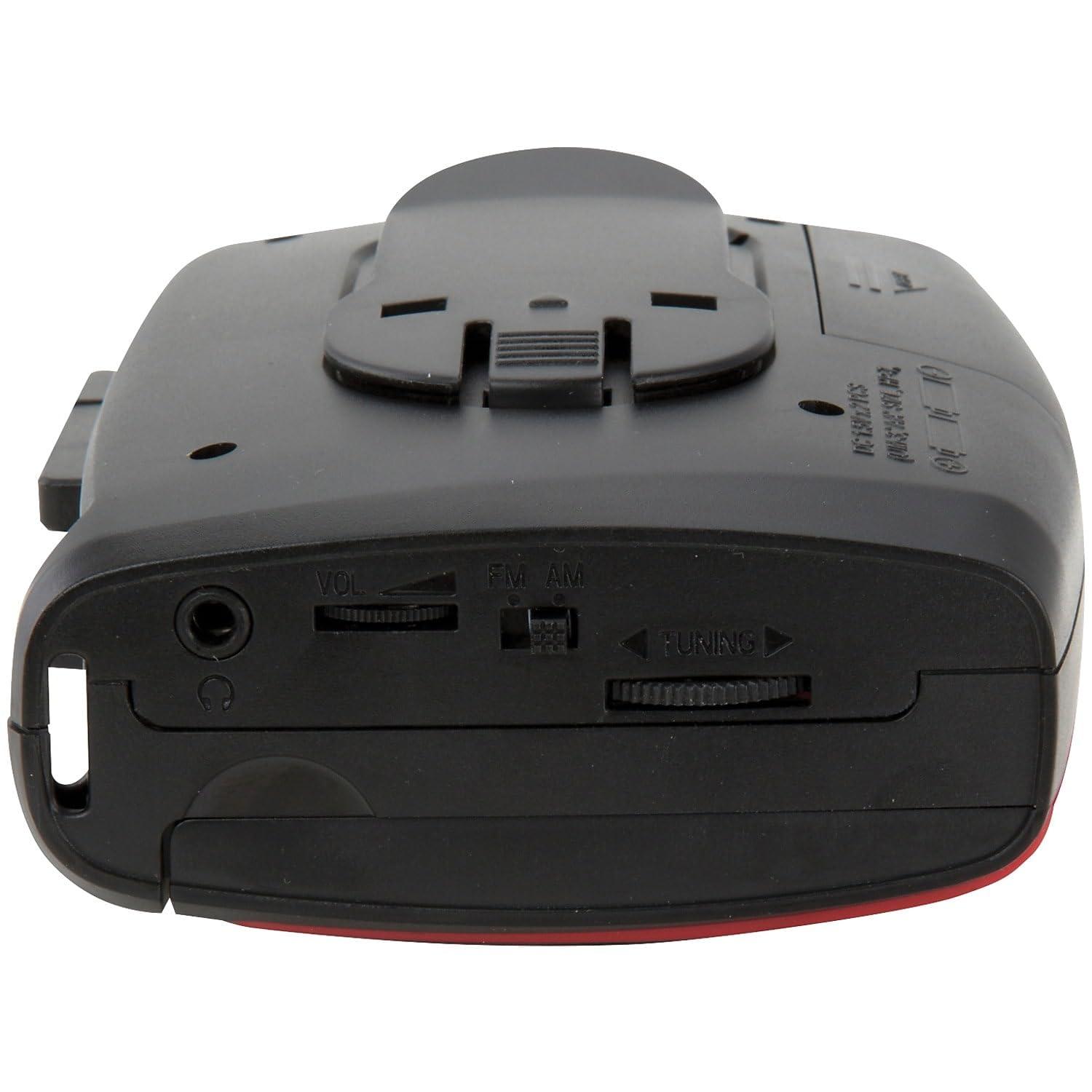 GPX Portable Cassette Player, Compatible With Headphone, 3.54 x 1.57 x 4.72 Inches, Requires 2 AA Batteries - Not Included, Red/Black (CAS337B) Black/Red - Image 3