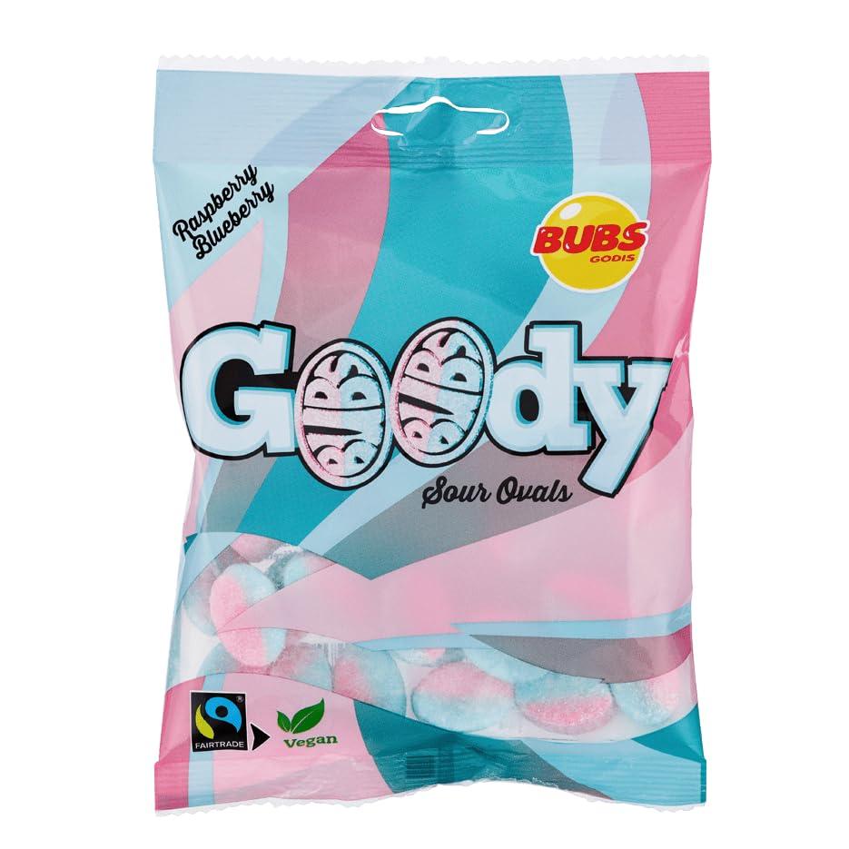 Bubs Goody Sour Ovals Raspberry Caramel 2 Pack of 90g - Image 3