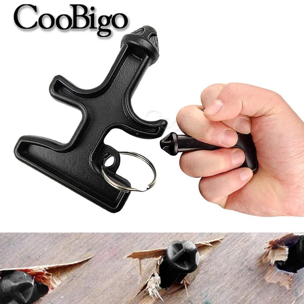 3pcs Pack Mixed Colors Portable Stinger Duron Steel Drill POM Protect Combat Tool Key Chain Outdoor Camping Survival Tactical Kits (Mixed 3 Colors in Package) - Image 3