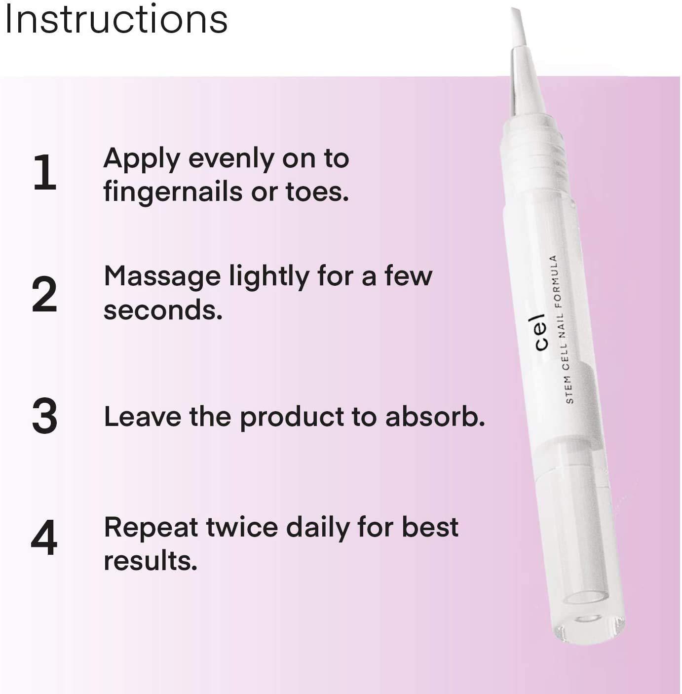 cel MD Cuticle Oil Pen Nail Strengthener Repair Serum – Nail Repair For Damaged Nails – Helps Repair & Nourish Cracked Nails and Rigid Dry Cuticles - Set of 2 - Image 6