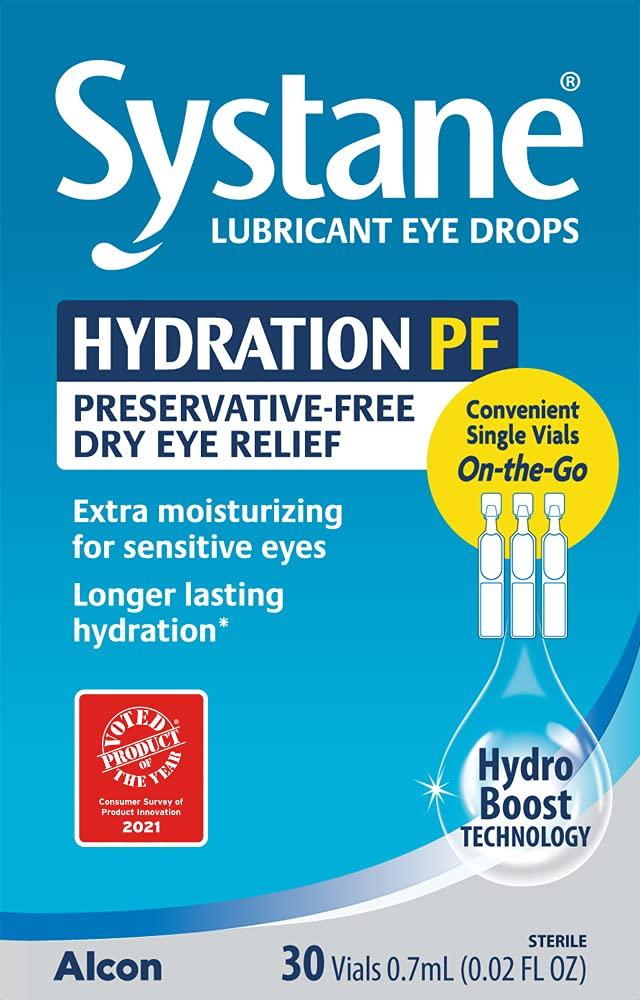 Alcon Hydration Preservative-Free Lubricant Eye Drops, Transparent, 0.7 ml, 30 Count - Image 2