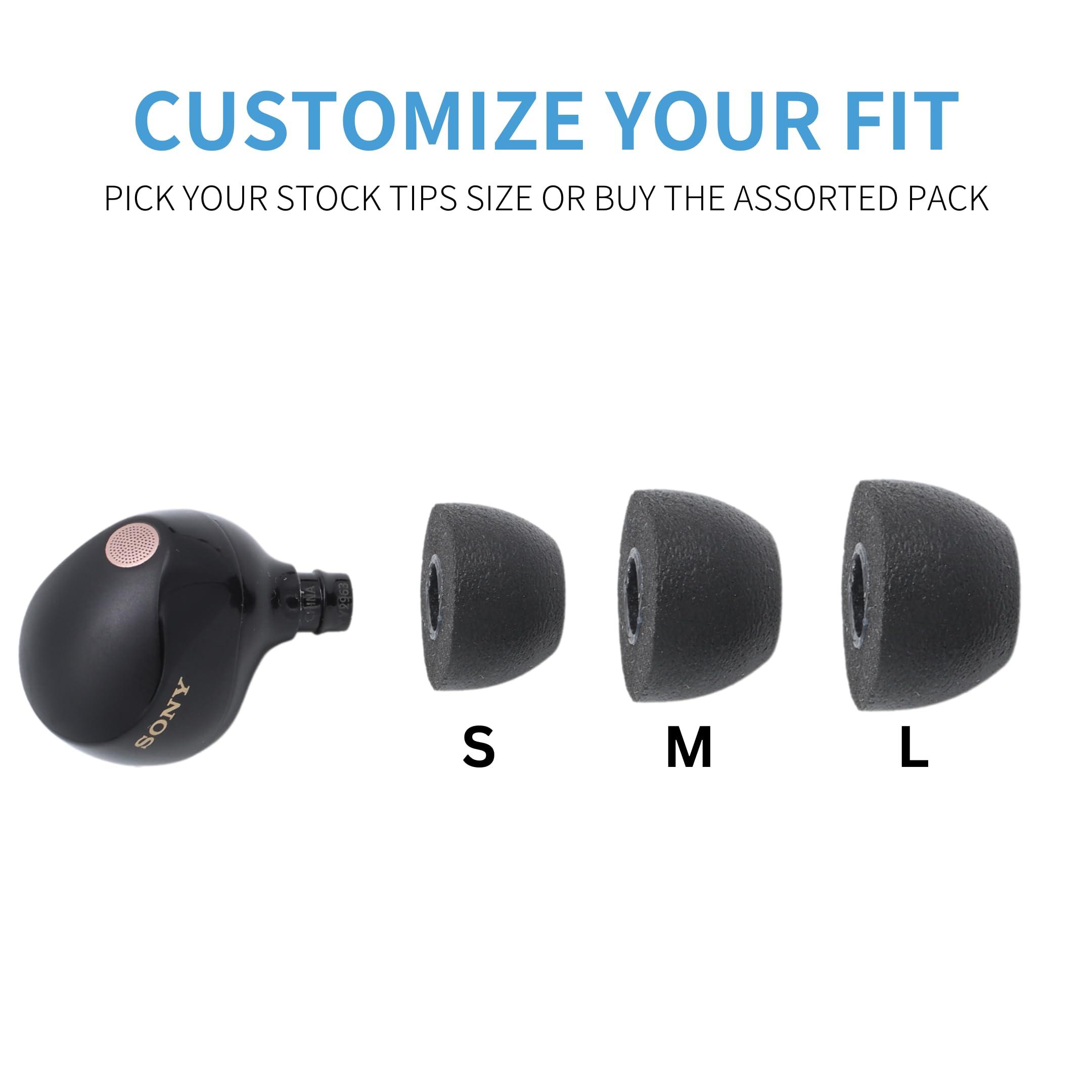 Comply Memory Foam Replacement Earbud Tips for Sony True Wireless Earbuds | Ultimate Comfort, Secure Fit, Superior Noise Isolation | Anti Slip, Prevent from Falling Out | Black, Medium (3 Pairs) - Image 5