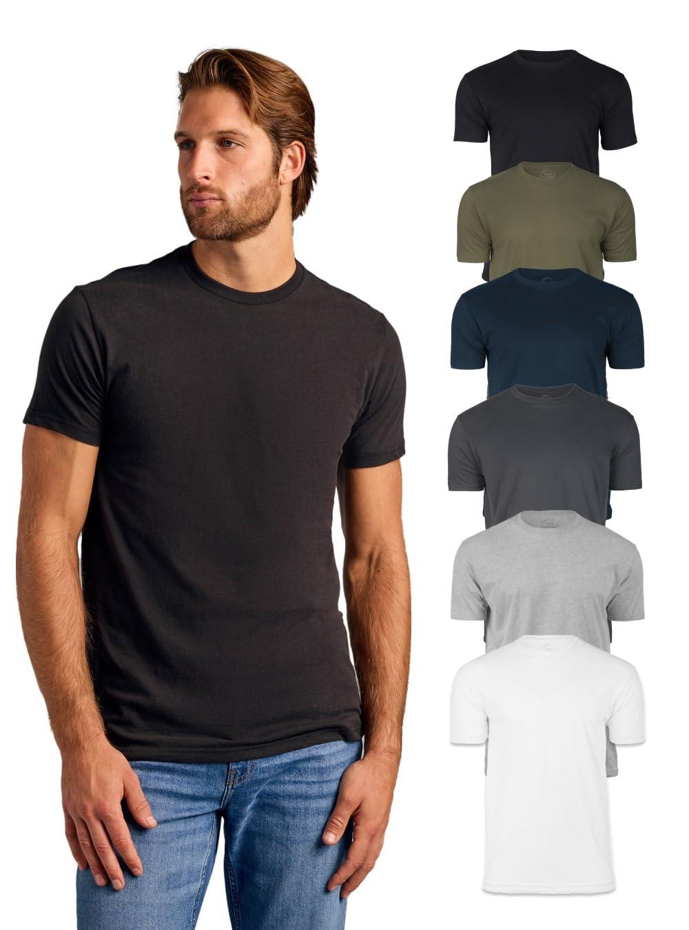 True Classic Mens T-Shirts - Short Sleeve Crew Neck Plain Novelty T Shirt for Men
