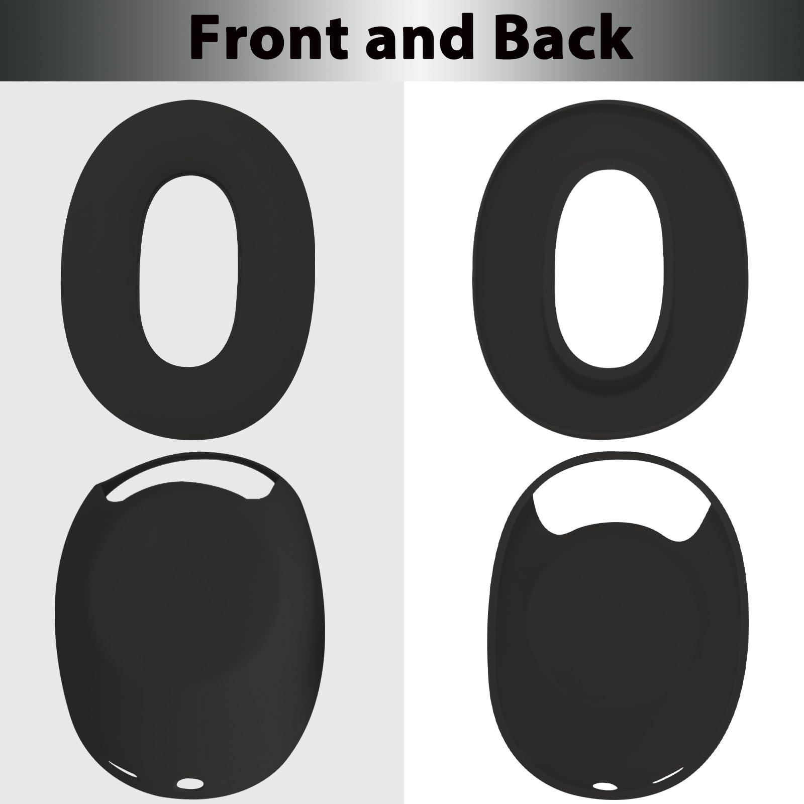Adhiper 3-in-1 Silicone Sweat Case Cover for Sony WH-1000XM6 Headphones, XM6 Covers Accessories Silicone Ear Pads Covers & Headband Cover & Ear Cups Protector, Washable & Sweatproof - Black - Image 7