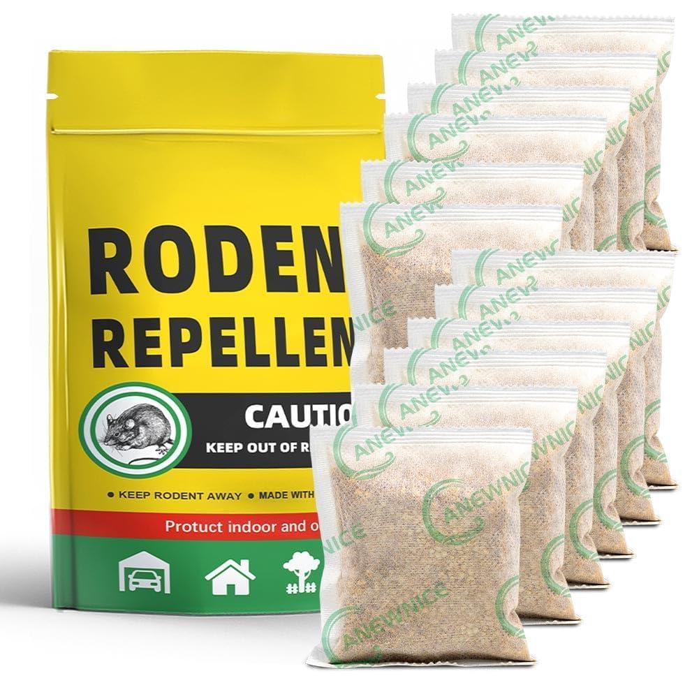 Mice Repellents Indoor, Mouse Repellent Outdoor, Rat Repellent for House, Extra-Strength Peppermint Repel Mice and Rats from Nesting&Freshen Air in Car/RV, Rat Deterrent Indoor, Get Rid of Mice-12P