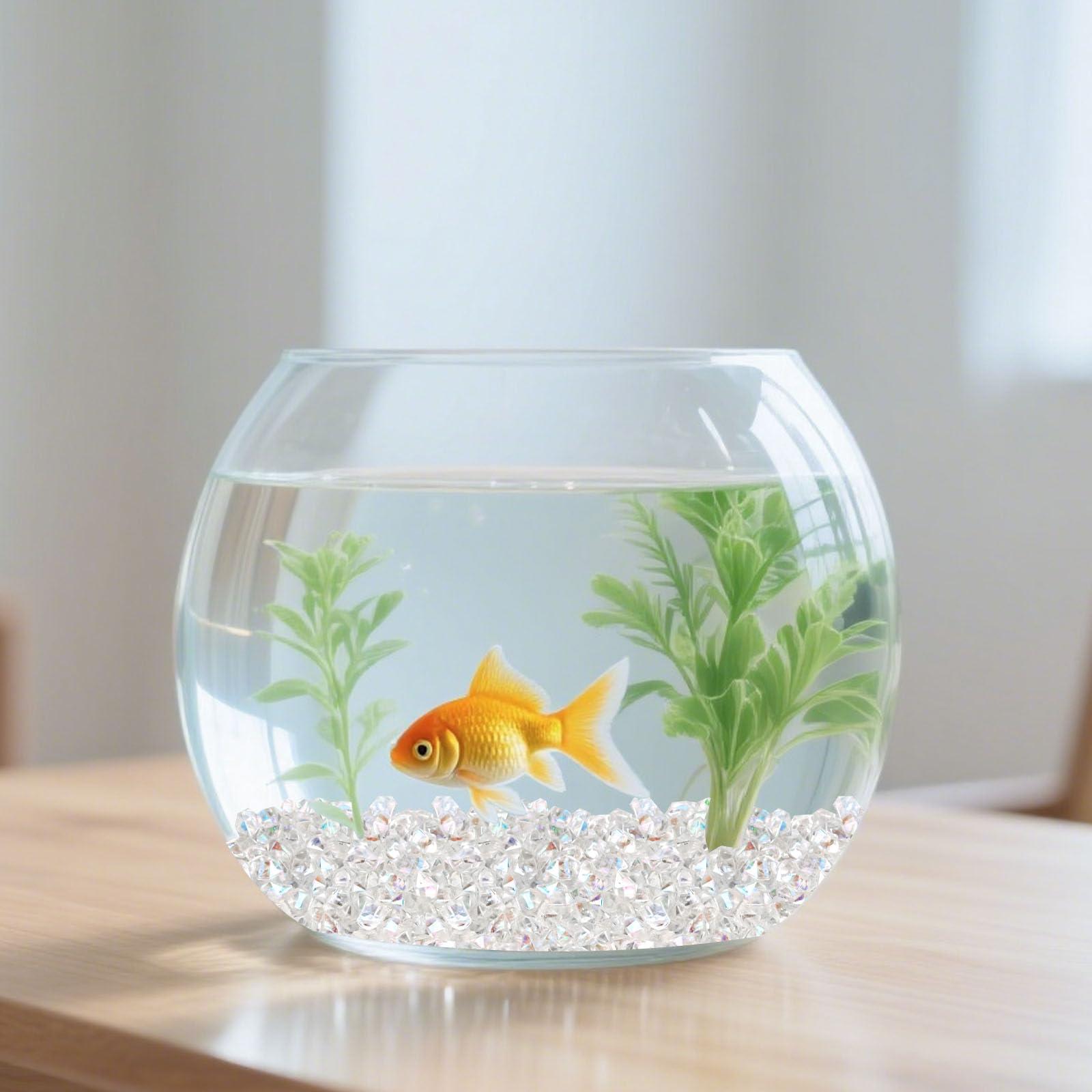 DomeStar 4200PCS Clear Fake Ice, Iridescent Acrylic Fake Diamonds, Vase Fillers, Crushed Ice Rocks Plastic Gems for Centerpiece Fish Tank Table Scatter Photography Props Display Decoration - Image 8