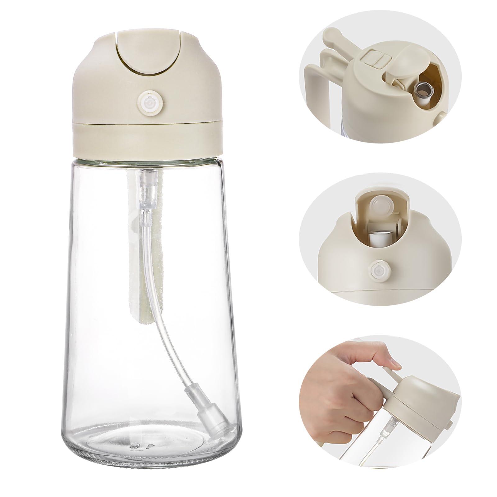 Nicunom 2 Pack Oil Dispenser Bottle, 16 Oz Glass Oil Sprayer 2 in 1 Olive Oil Dispenser for Kitchen, Leak-proof Glass Oil Bottle for Cooking, Salad, Air Fryer, Salad, Frying, BBQ - Image 4
