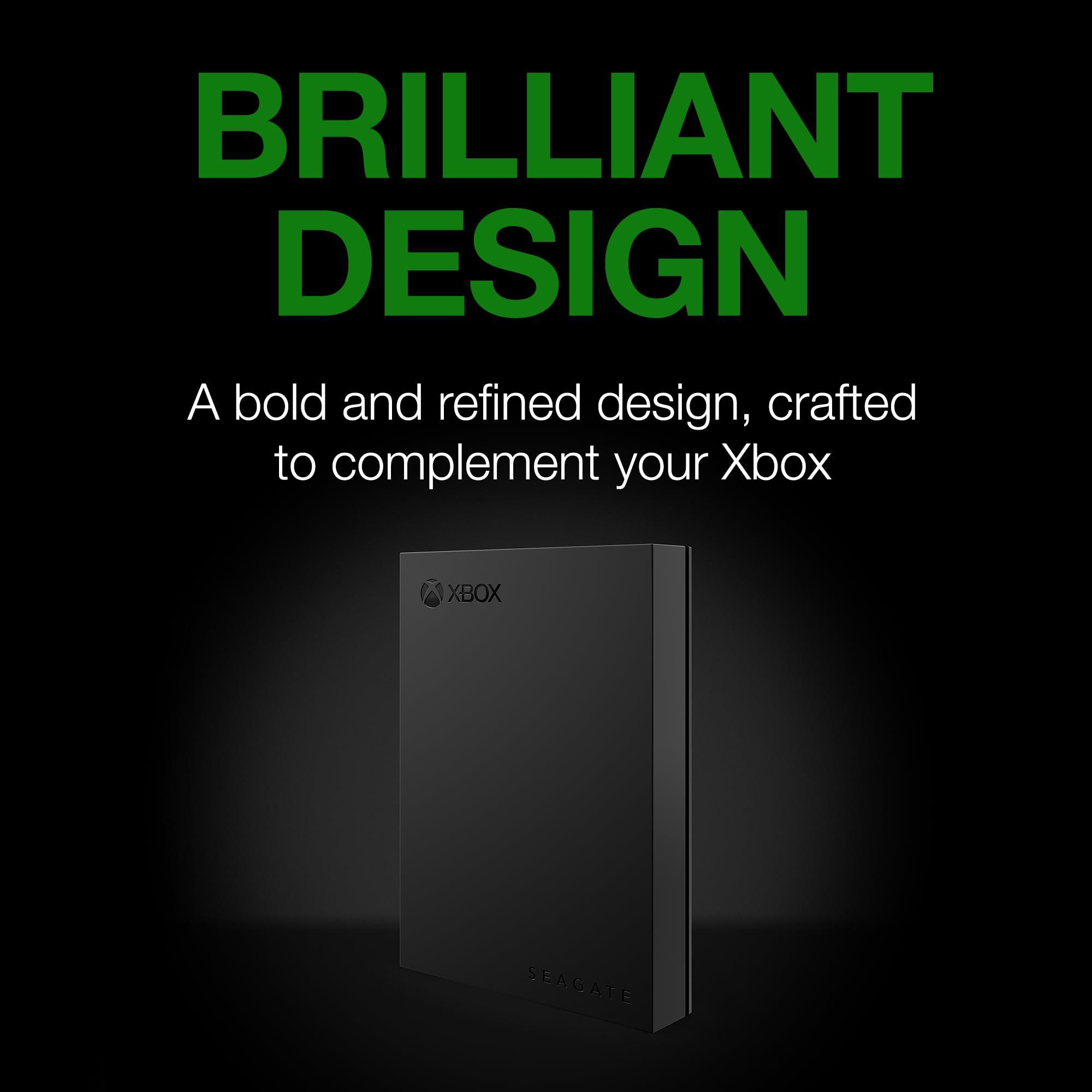 Seagate Game Drive for Xbox 5TB External Hard Drive Portable HDD - USB 3.2 Gen 1, Black with Built-in Green LED bar, Xbox Certified, 3 Year Rescue Services (STKX5000403) - Image 4