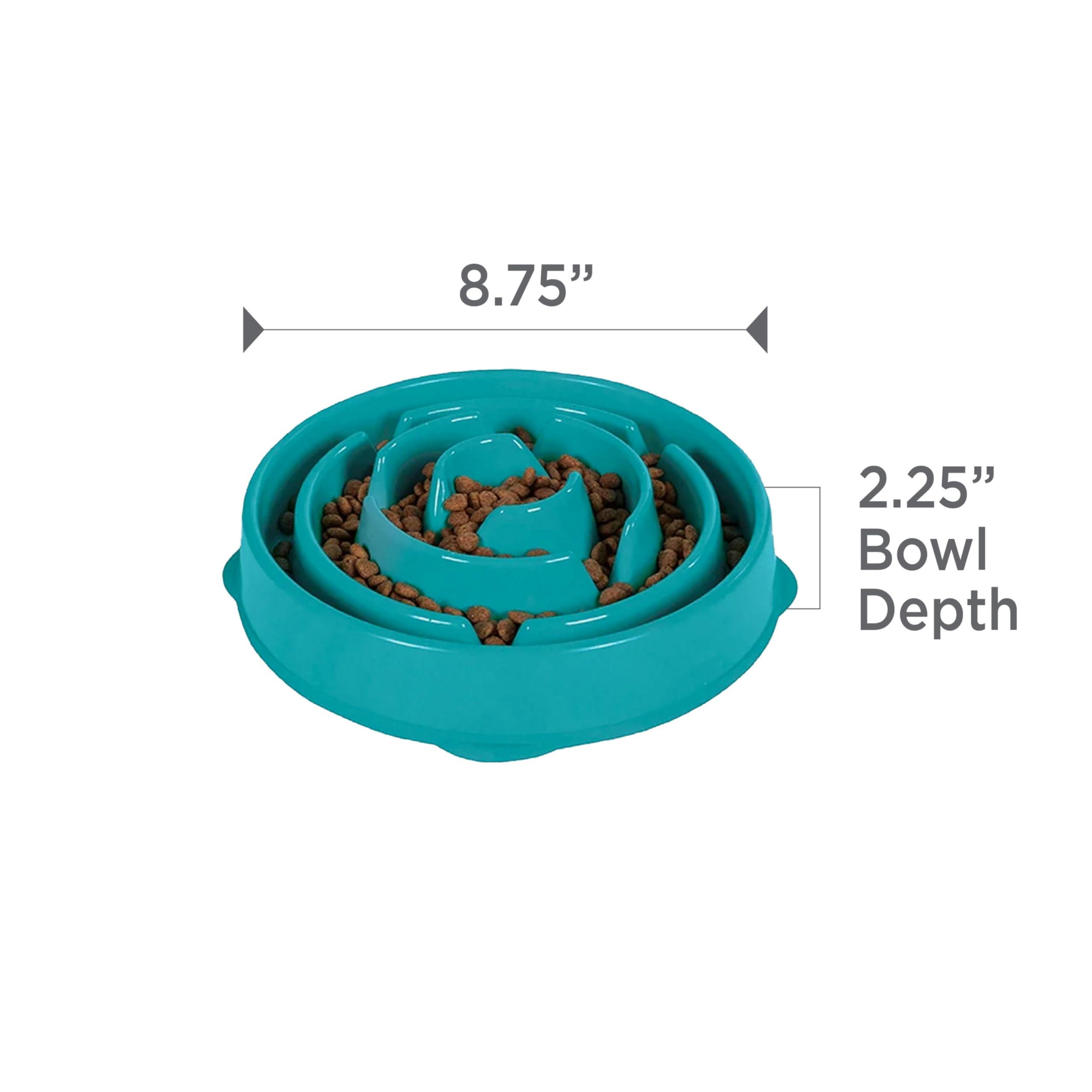 Outward Hound Fun Feeder Slo Bowl, Slow Feeder Dog Bowl, Medium/Mini, Turquoise - Image 7
