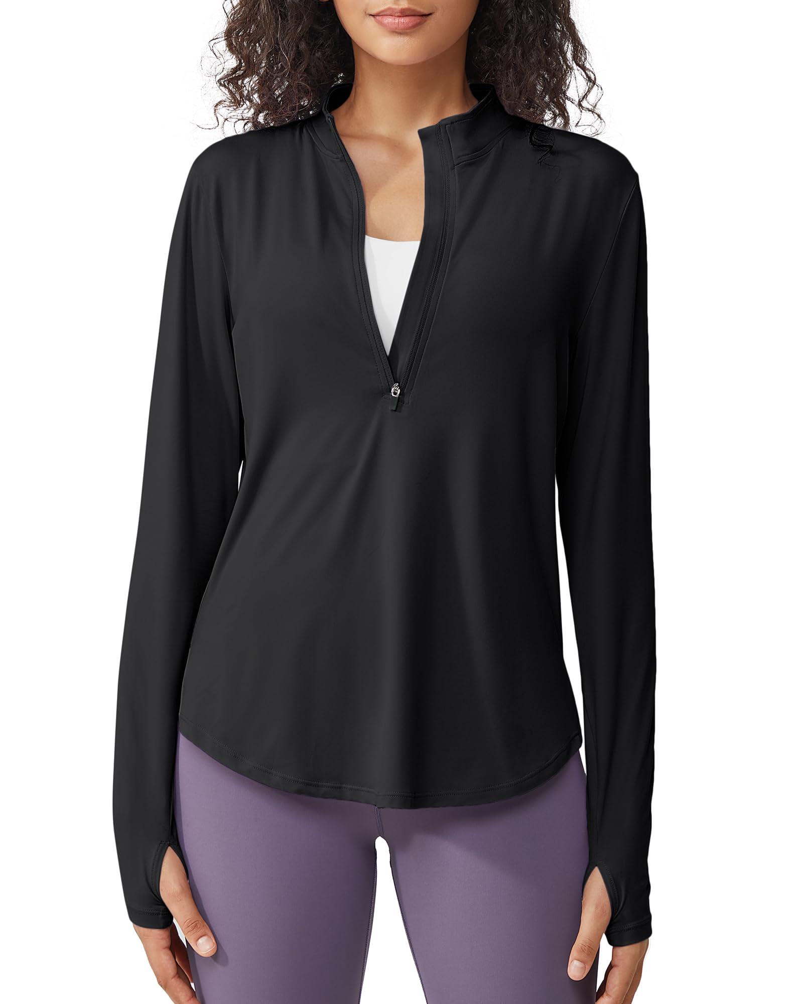G4Free Womens UPF 50+ Sun Shirts Lightweight Quick Dry Long Sleeve Workout Tops Lightweight Running Pullover