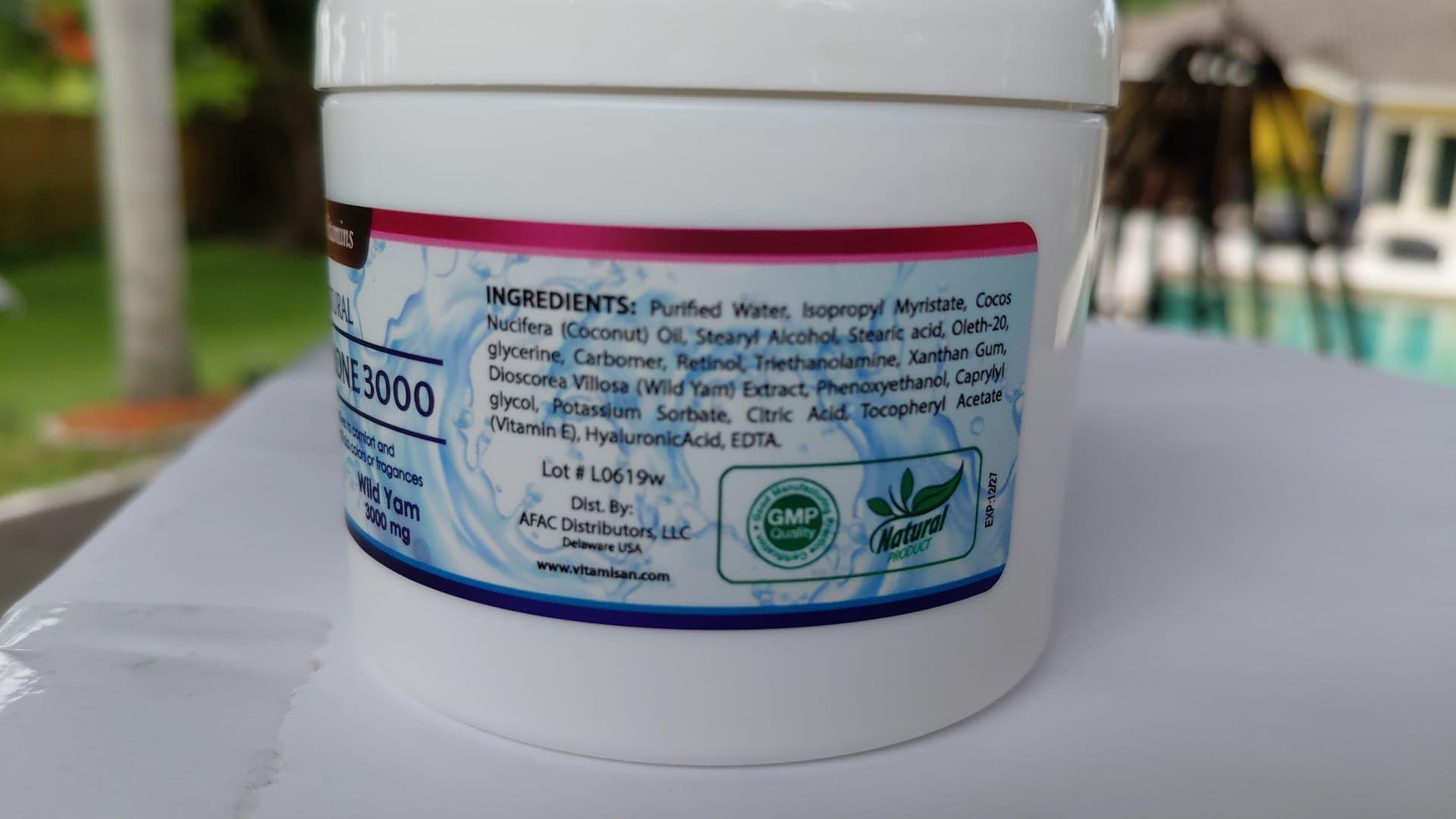 Wild Yam Balancing Cream for Women – with Vitamin E, Coconut Oil & Hyaluronic Acid – 1500mg Natural Extract – Menopause & Skin Support, 4 oz - Image 3