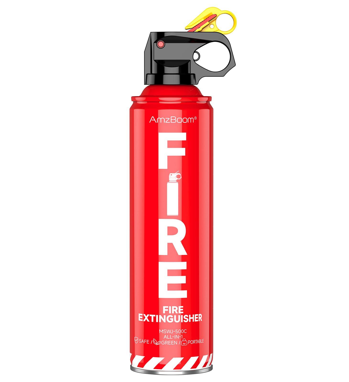 Fire Extinguisher for Home, Kitchen, Car, and Grill,Ompact with Installation Bracket,1pack，erosol,Water-Based A, B, C, K Extinguisher with 6-Year Warranty and Easy Storage.