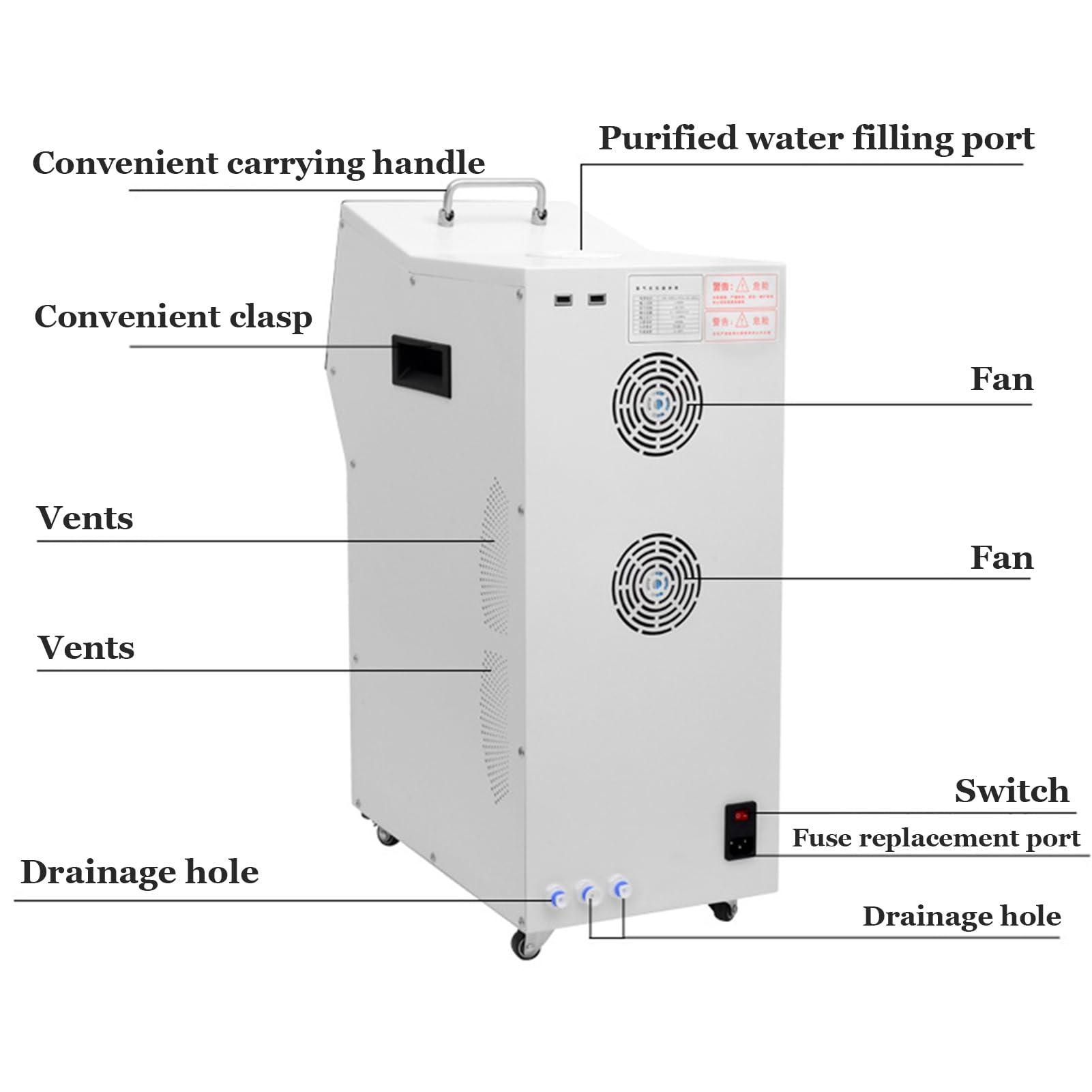 OUOQNUE 5000ML Hydrogen SPA Generator, Household H2 Gas Generator, Molecular Hydrogen Spa Bath, 2000-3000ppb Hydrogen Rich Water Bath Machine, for Skin Health - Image 3