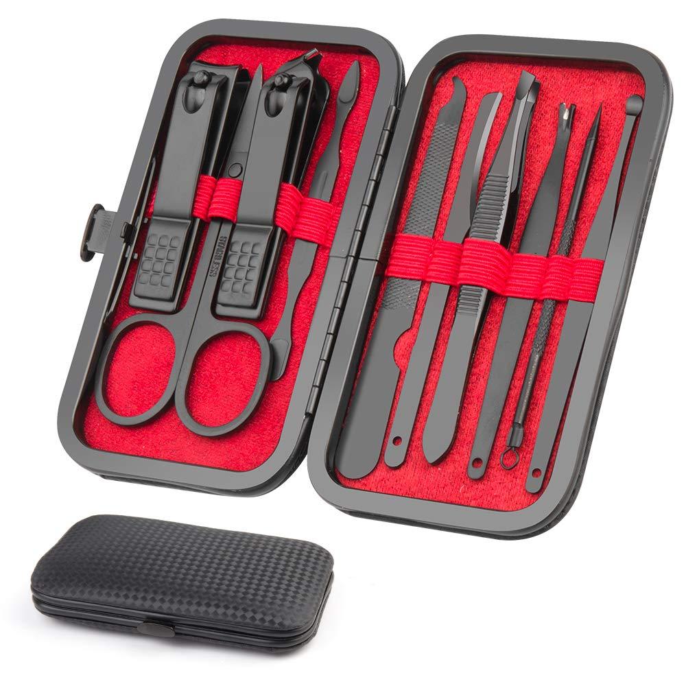 Manicure Kit, Okom Manicure Set, Mens Grooming Kit, Nail Care Set, Manicure Kit for Men and Women, Nail Kit,Grooming Kit,Manicure Set Nail Clippers File,Nail Clipper Set,Gifts for Men,Fathers Day Gift