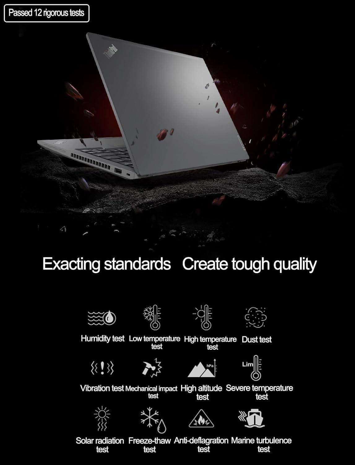 Lenovo ThinkPad T14 Gen 4 Business Laptop (14" FHD+ Touchscreen, Intel 10-Core i7-1355U, 32GB DDR5, 1TB SSD), Backlit, Fingerprint, 3-Year Warranty, 1080p IR Webcam, Wi-Fi 6E, Win 11 Pro w/AI Copilot - Image 7