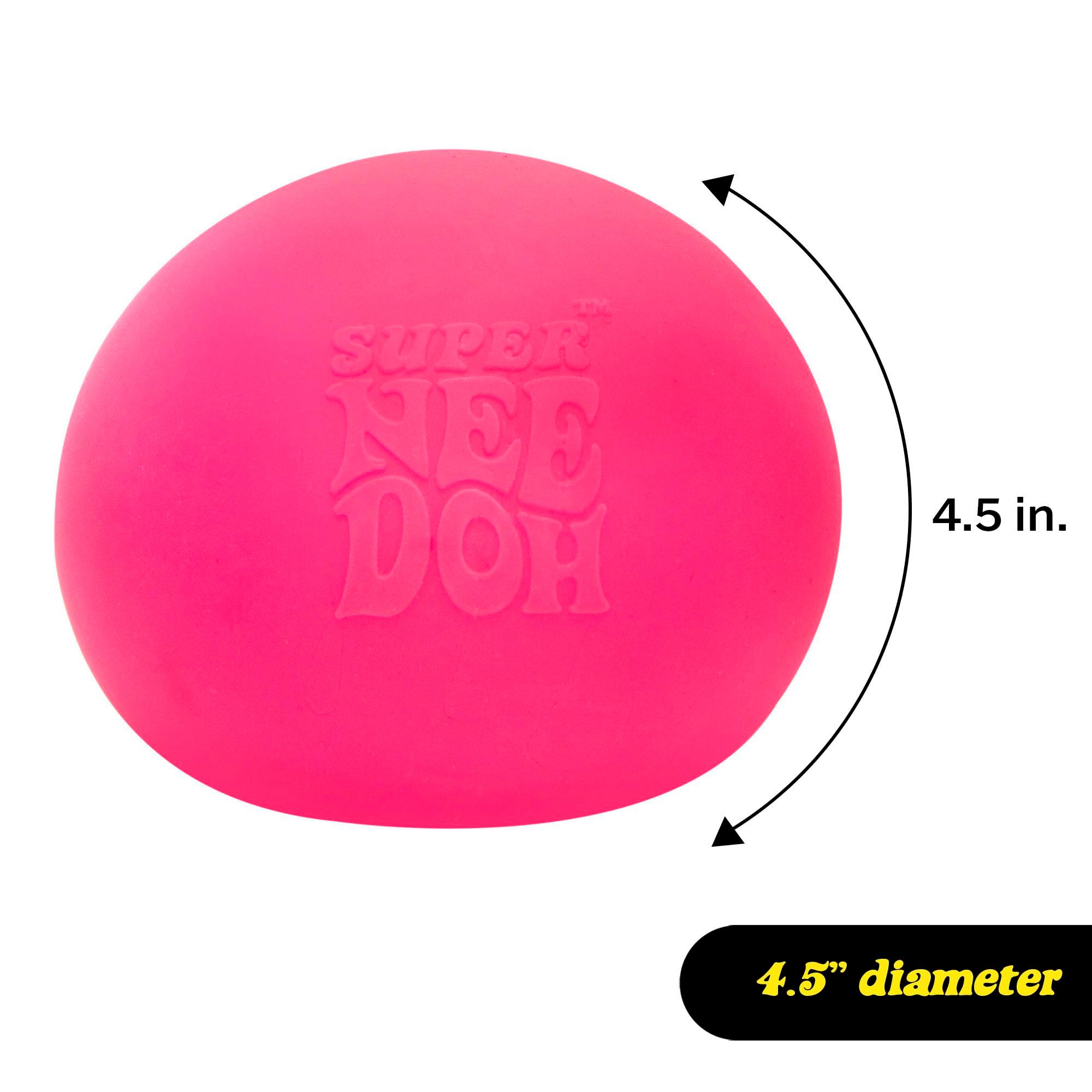 Schylling Brand Original Super Nee Doh Stress Ball Fidget Toy - Huge 4.5" in Diameter - Jumbo Squishy Squeezy Fun - Colors Assorted - Ages 3+ - Image 2