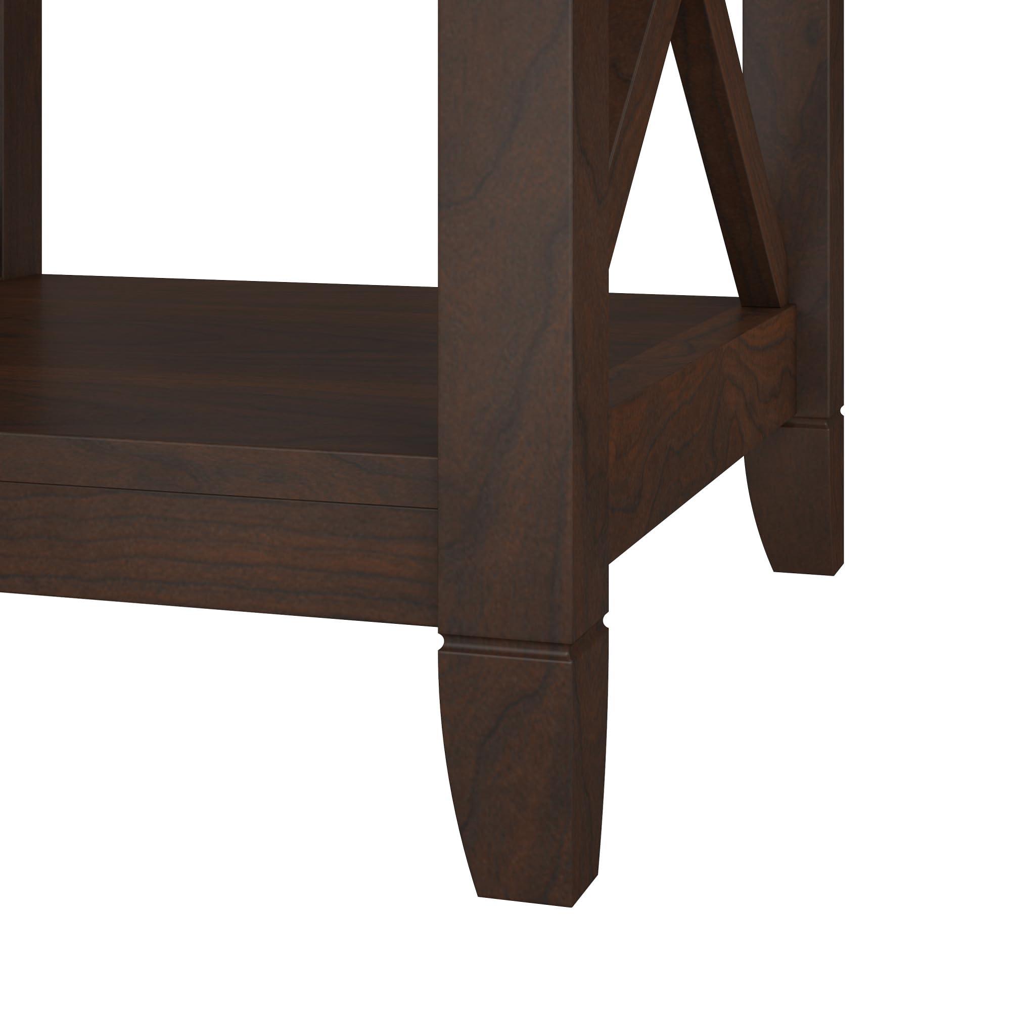 Bush Furniture Tall 5 Shelf Bookcase for Living Room or Home Office, Large Bookshelf, Modern Farmhouse Style, Key West Collection, Bing Cherry - Image 6