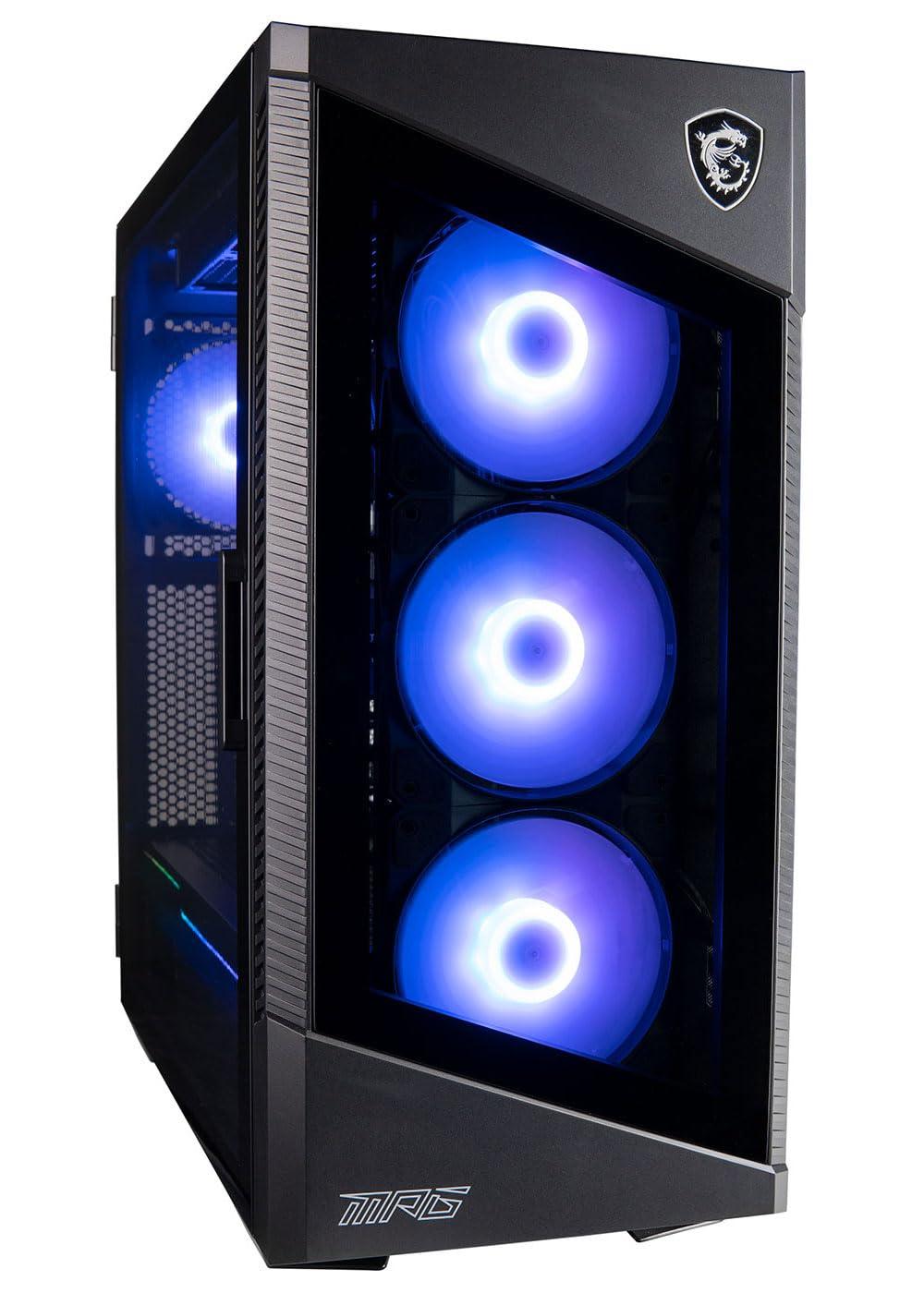 MPG Velox by MSI Gaming Desktop (NVD GeForce RTX 5090 AMD 8-Core Ryzen 7 9800X3D Processor, 64GB DDR5 RAM, 2TB Gen4 NVMe SSD, WiFi, Windows 11 Pro) RGB Gamer PC Computer