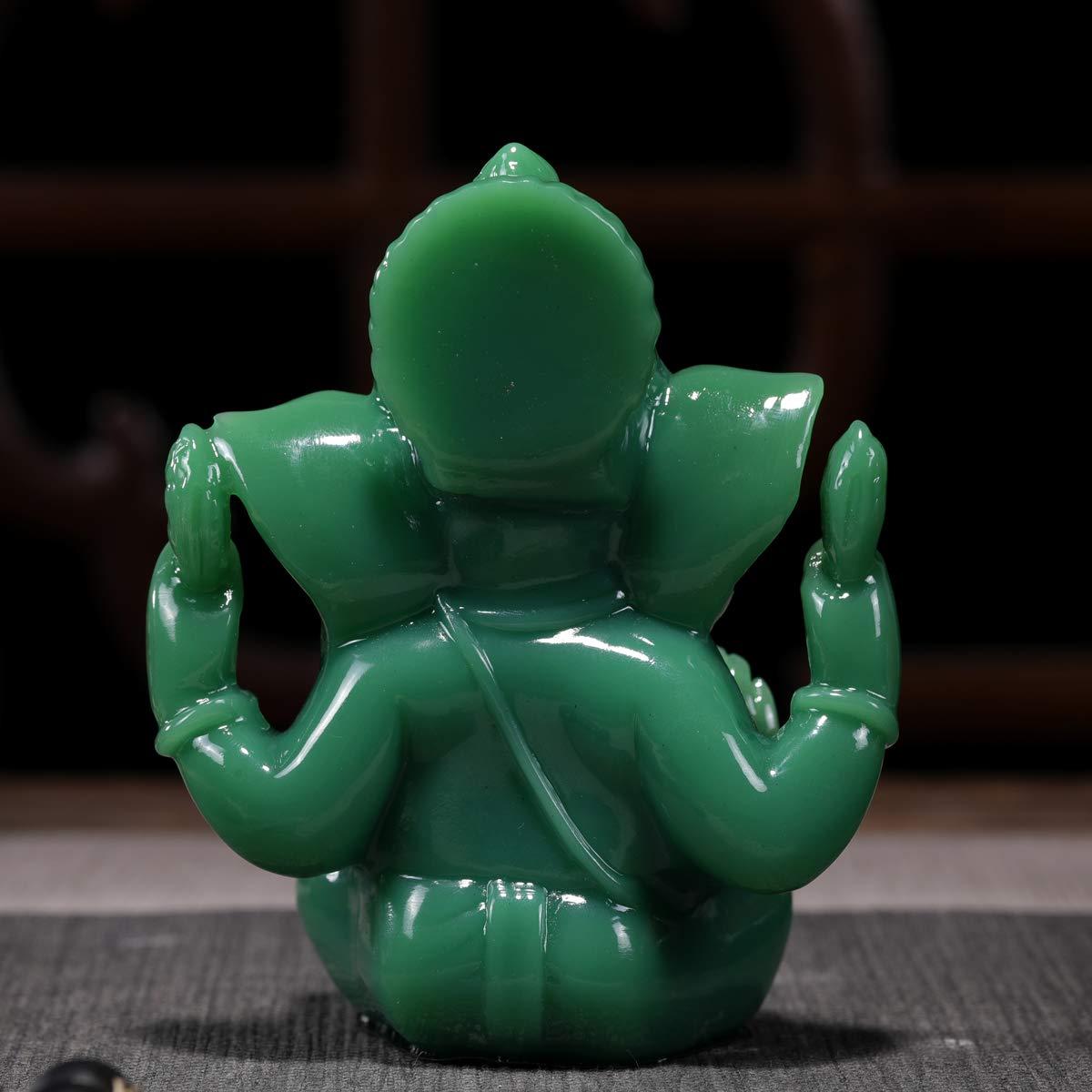 Seyee-bro Lord Ganesha Statues - Ganesh Idol Figurine - Elephant God Buddha Sculpture for Home Car Decor Tabletop Statue - Image 6