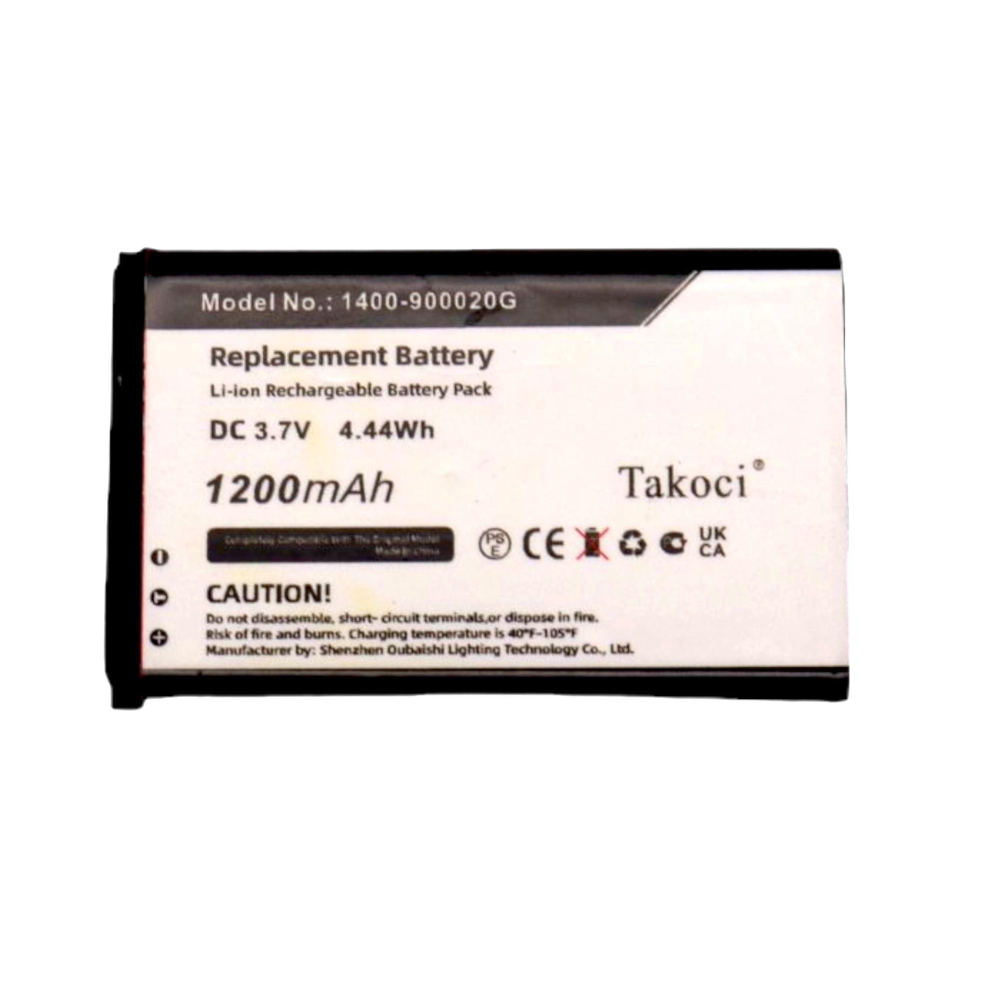 GIKYSUIZ 1200mAh Replacement Battery for Unitech MS920 fits Part Number 1400-900020G