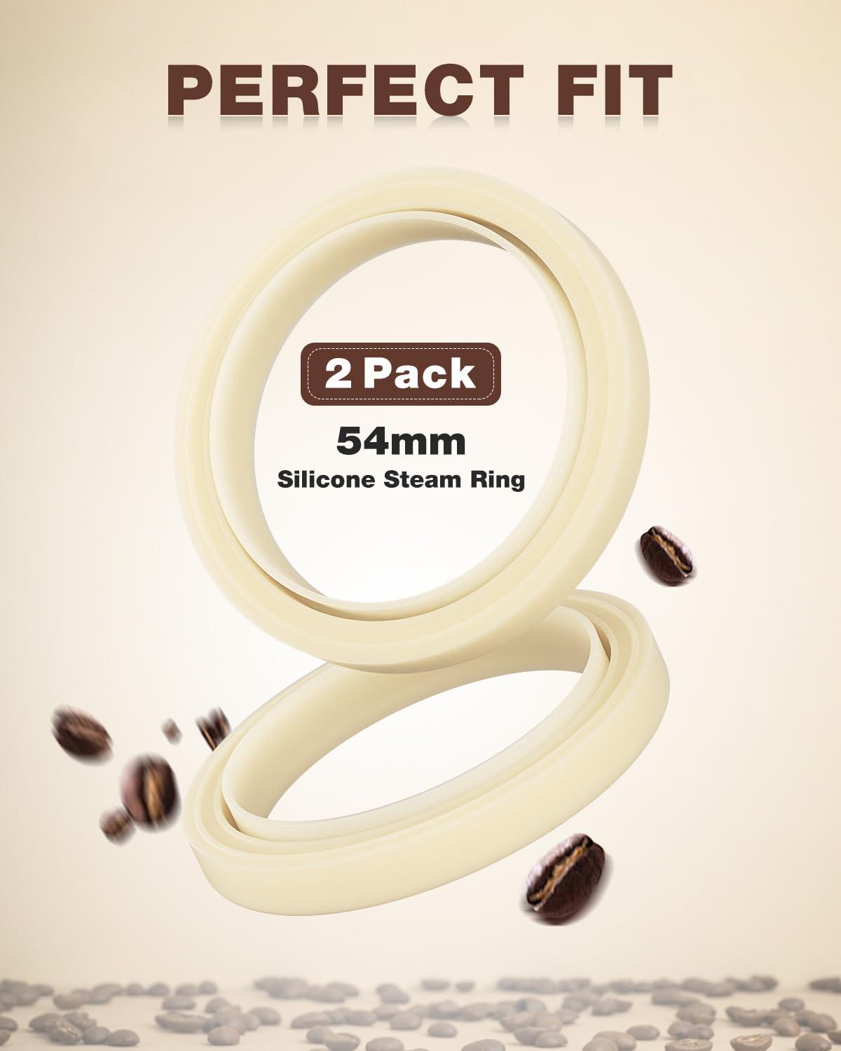 2PCS 54mm Silicone Steam Ring for Breville Espresso Machine 878/870/860/880/810/840/450/500 and Sage 880/878/875/870/810/500, Breville Espresso Machine Accessories Grouphead Gasket Replacement Part - Image 4