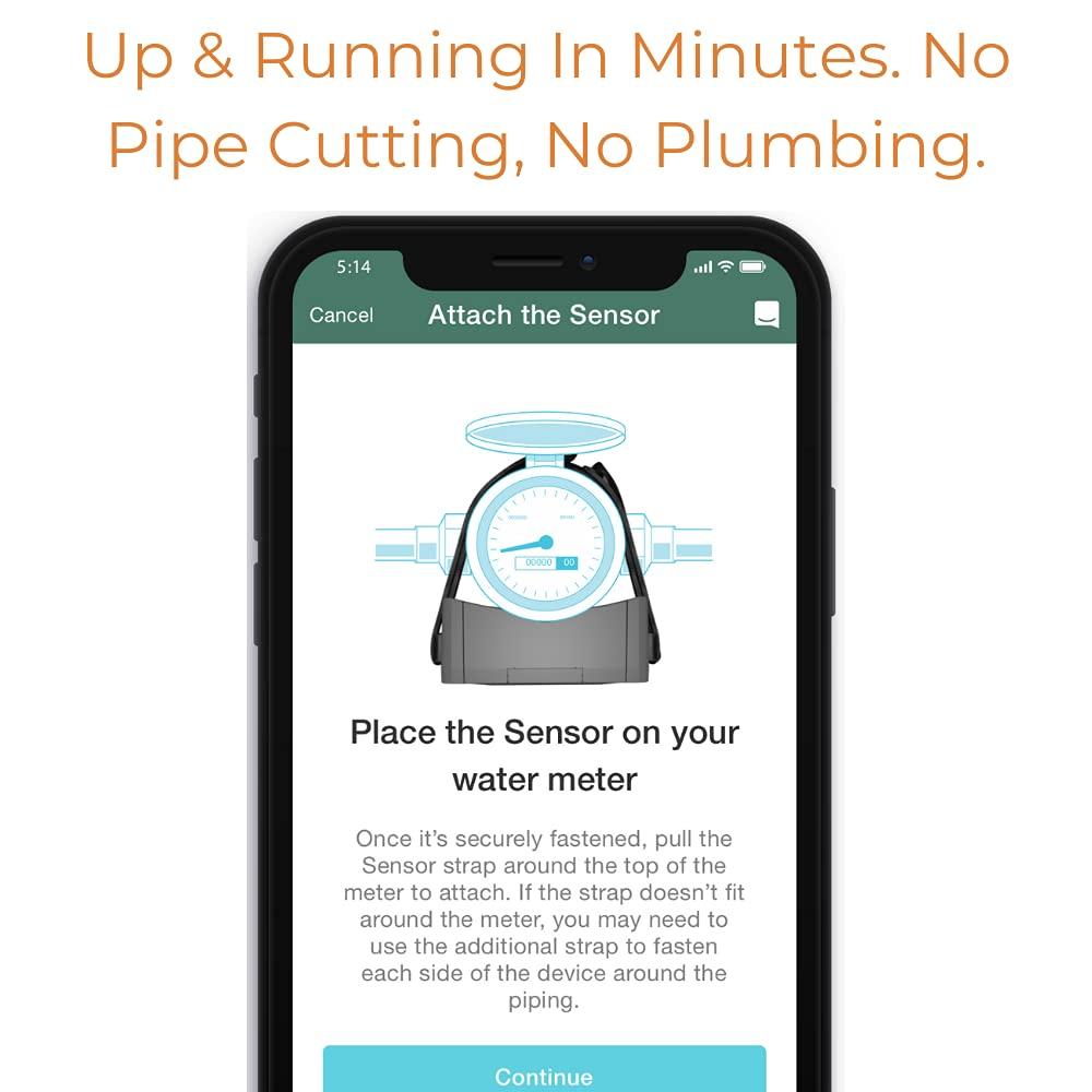 Flume2 Smart Home Water Monitor and Leak Detector – Real-Time Water Usage Tracking, Easy Installation, No Plumbing Required - Image 5