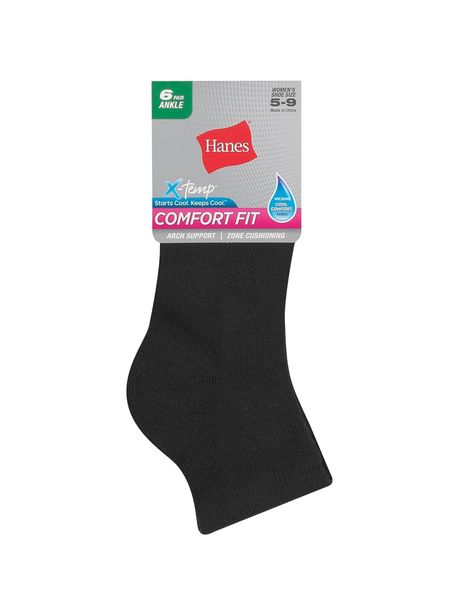 Hanes Women's 6-Pair Comfort Fit Ankle Socks - Image 2