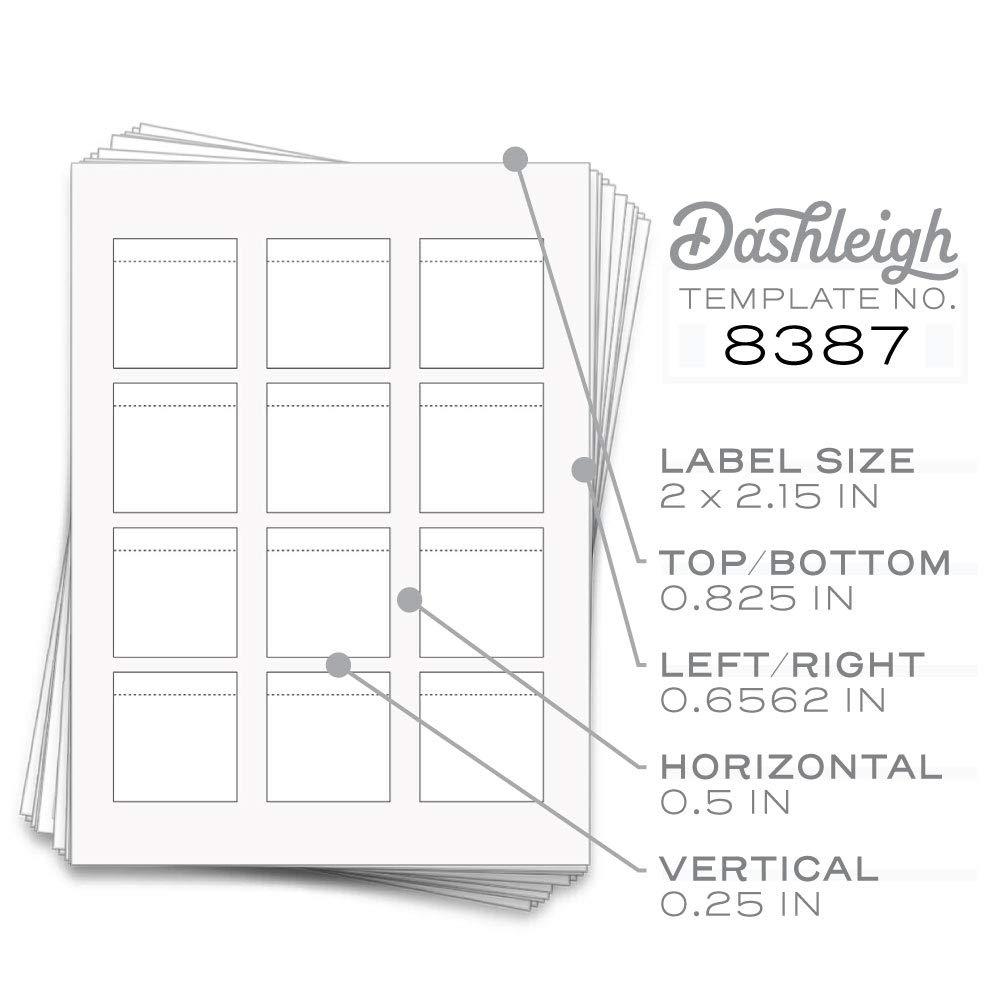60 Dashleigh Waterproof Professional Lip Balm Labels, 2 x 2.15 in – Perfect for Lip Gloss & Lip Stain Bottles, Inkjet Printable - Image 3