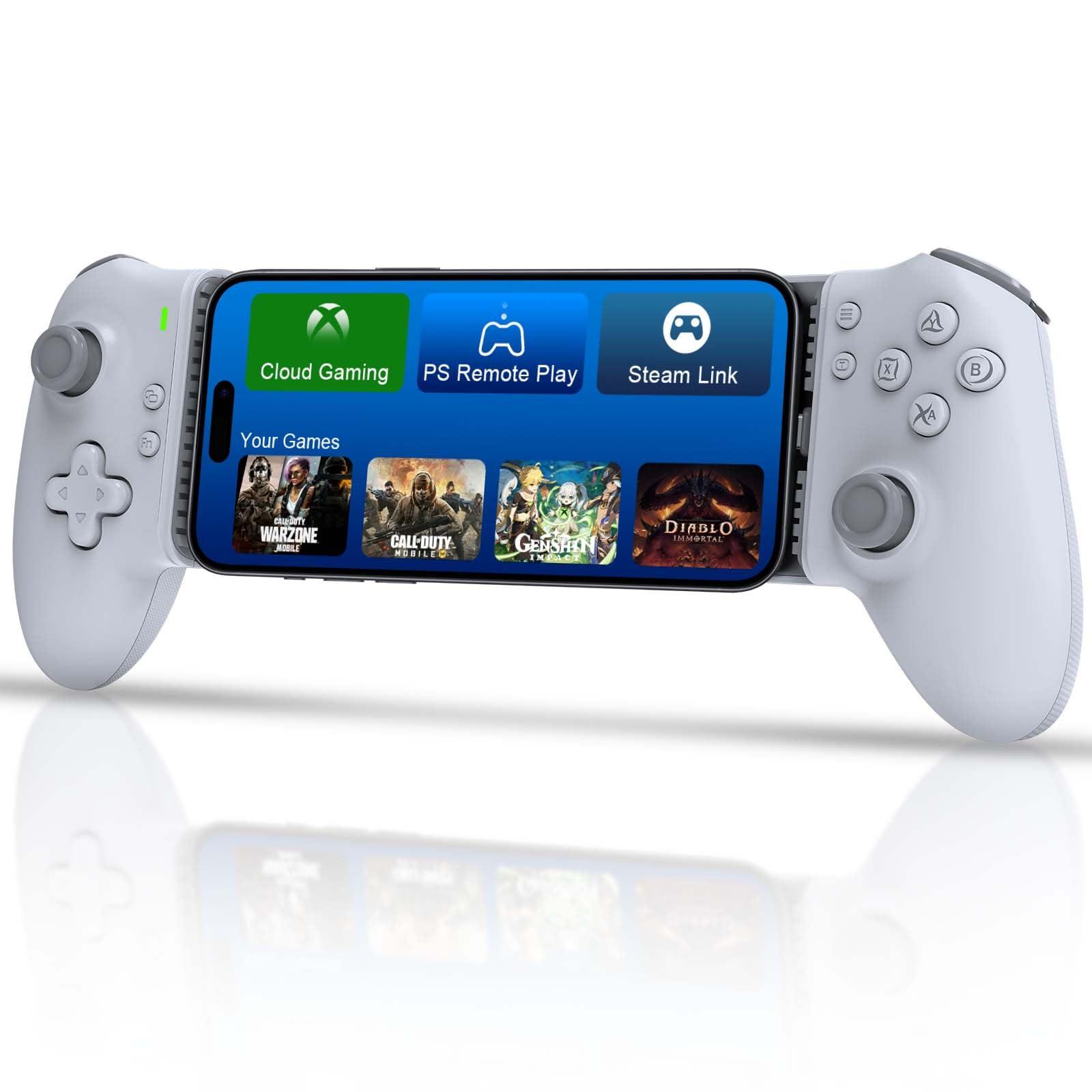 Joso Phone Controller for Android & iPhone 16/15 Series, USB-C Mobile Game Controller with Ergonomic Design, Compatible with PS Remote Play/Cloud Gaming/Emulator