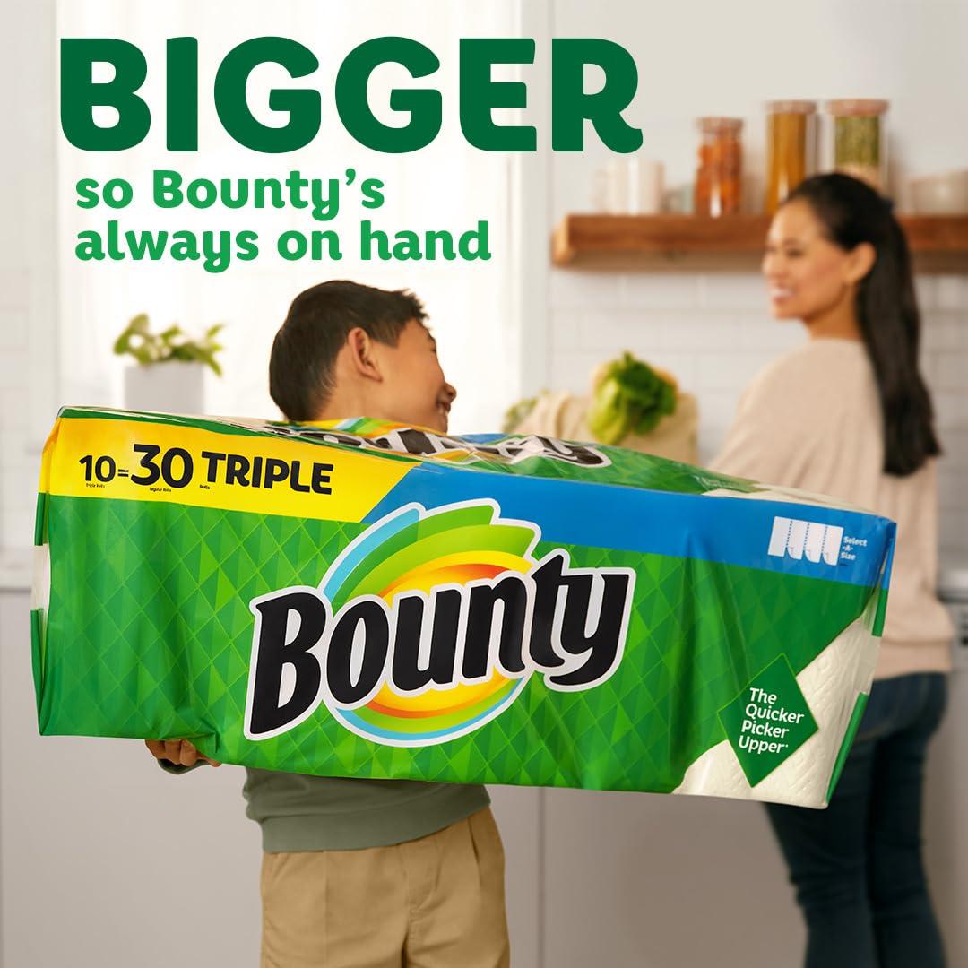 Bounty Select-A-Size Paper Towels, Prints, 2 Triple Rolls = 6 Regular Rolls (Packaging May Vary) - Image 8