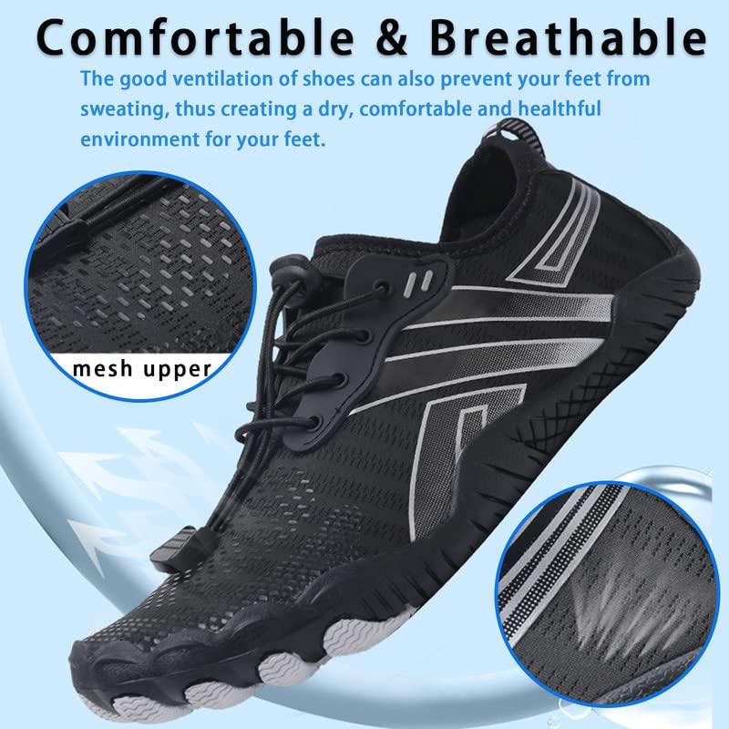 Water Shoes Mens Women Barefoot Shoes Quick Dry Aqua Outdoor Sports for Swim Pool Beach Surf Walk Water Yoga River Lake Hiking Kayaking - Image 3