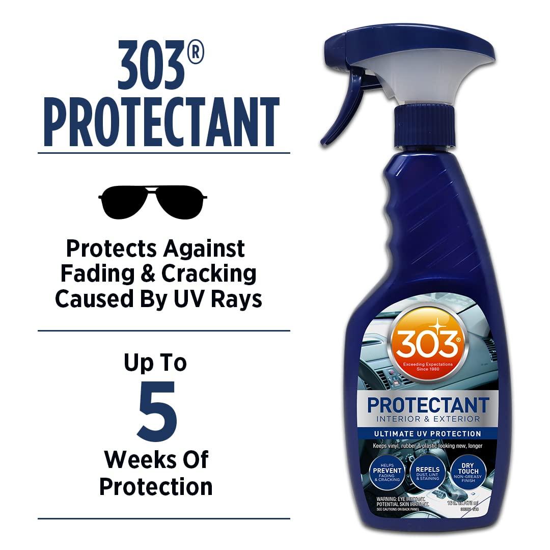 303 Products Automotive Protectant Spray - Helps Prevent Fading & Cracking, Repels Dust, Lint & Staining, Superior UV Protection & Restores Lost Color, Exterior & Interior Car Cleaning Supplies 16oz - Image 2