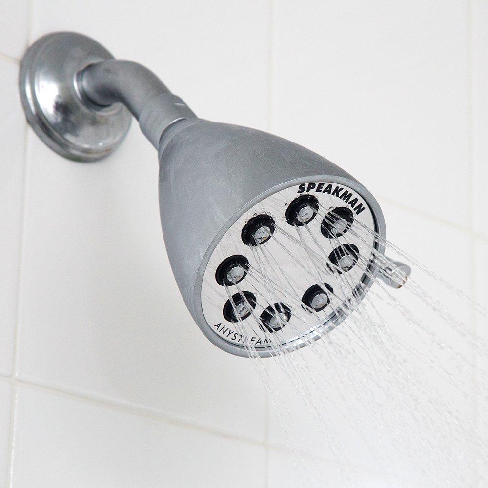 Speakman S-2251 Signature Icon Anystream Adjustable High Pressure Shower Head - 2.5 GPM Solid Brass Replacement Bathroom Showerhead, Polished Chrome - Image 2