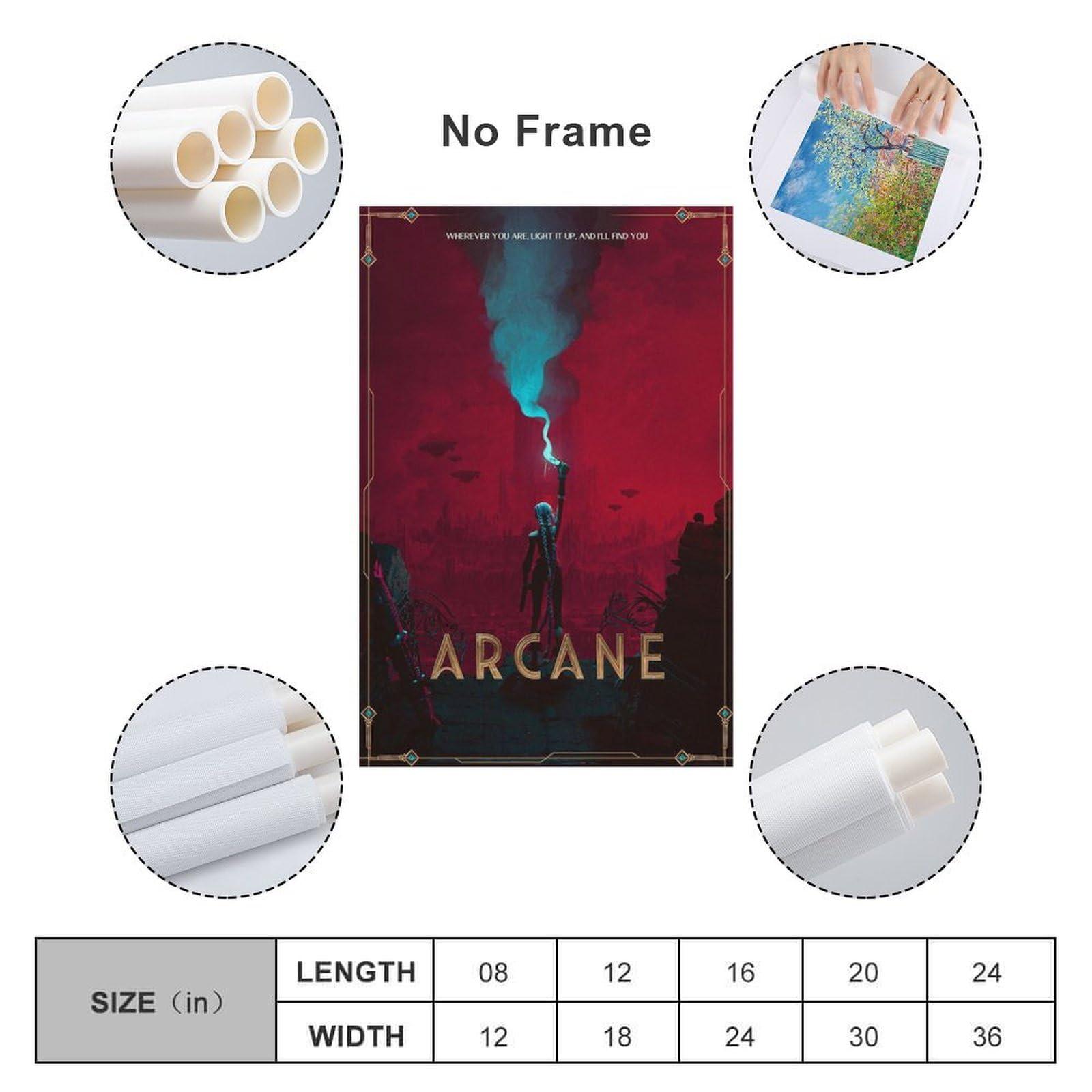 MWKGQXKL Arcane Canvas Poster Wall Art Decor Print Picture Paintings for Living Room Bedroom Decoration 12x18inch(30x45cm) - Image 2