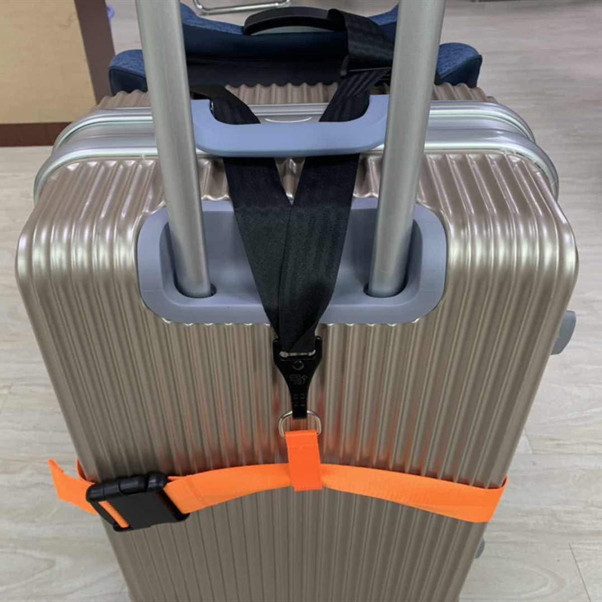Car Seat Belt Strap to Suitcase, Convert Kid Car Seat and Carry-on Luggage to Airport Stroller Carrier,Safe Travel Solution for Transport (Orange) - Image 5