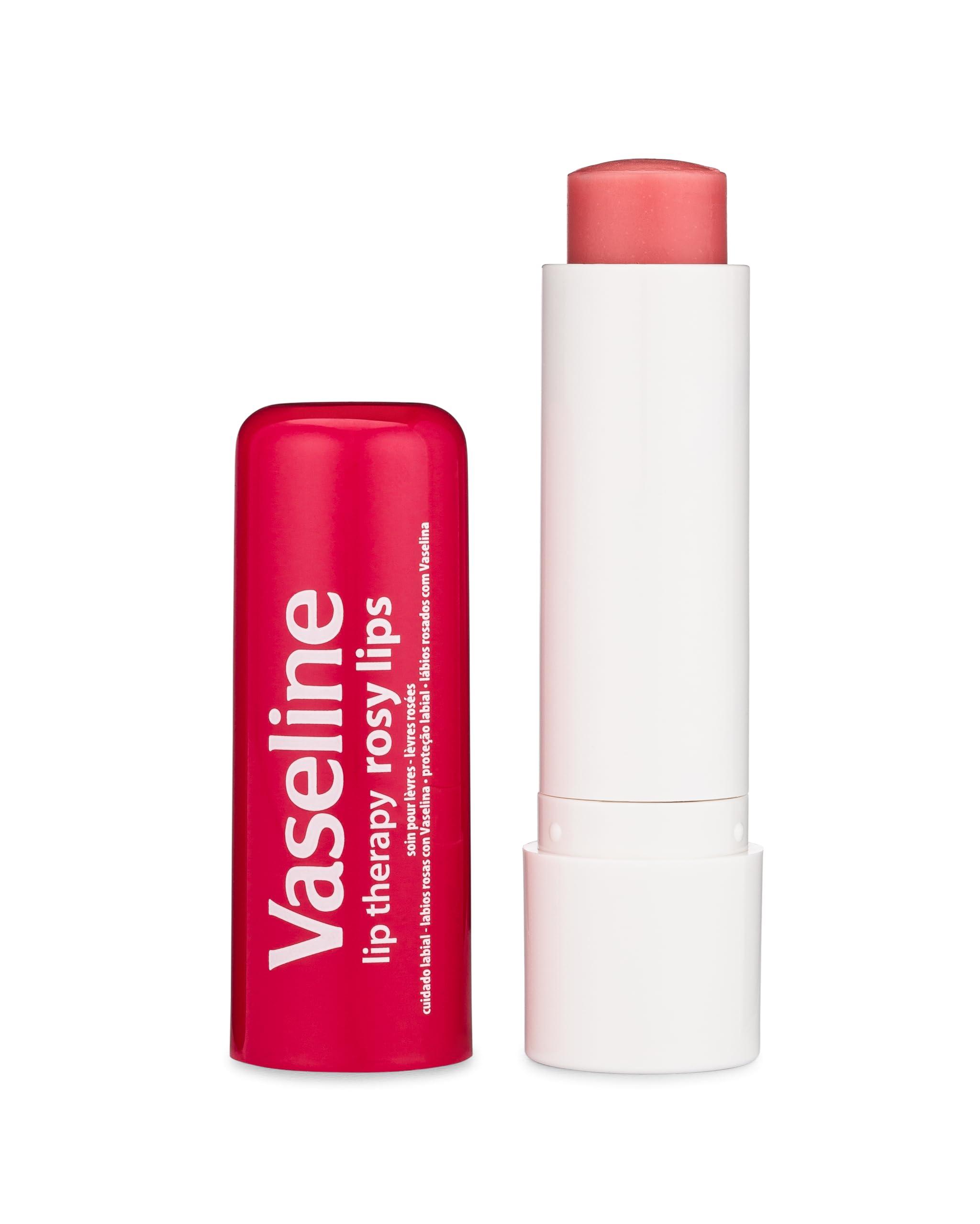Vaseline Lip Therapy Care Rosy, Fast-Acting Nourishment, Ideal for Chapped, Dry, Cracked, or Damaged Lips, Lip Balm, 4-Pack, 0.16 Oz Each - Image 3