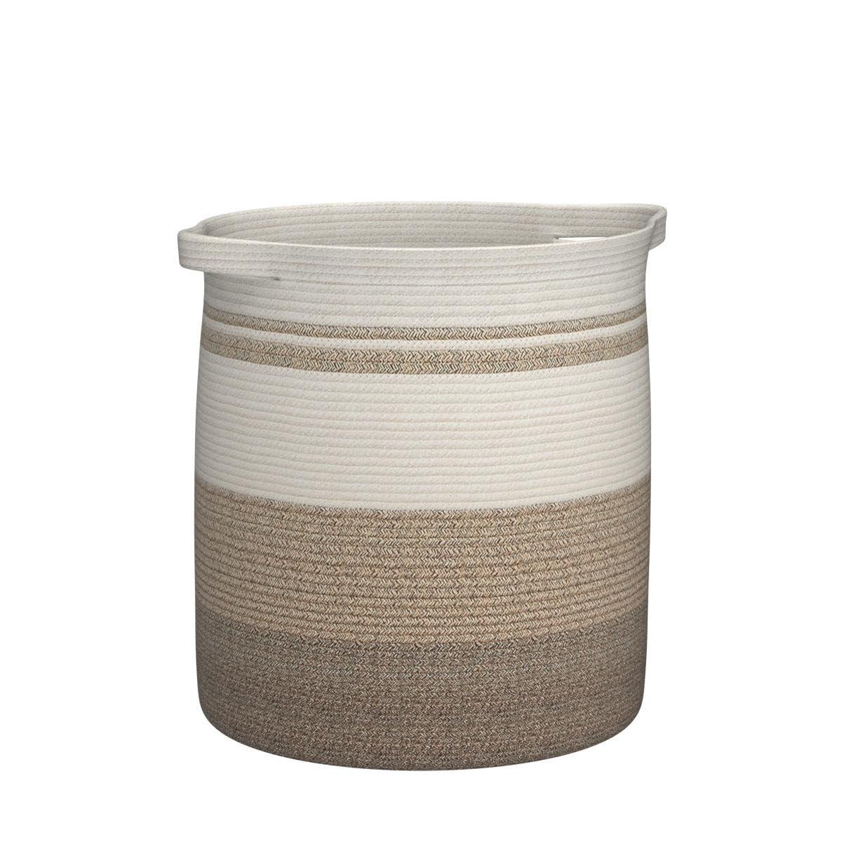 OIAHOMY 80L Laundry Baskets Hamper with Handles,Decorative Basket for Living room,Woven Storage Basket for Toys Bin,Pillows, Blankets,Clothes-20x18in-Gradient Yellow - Image 5