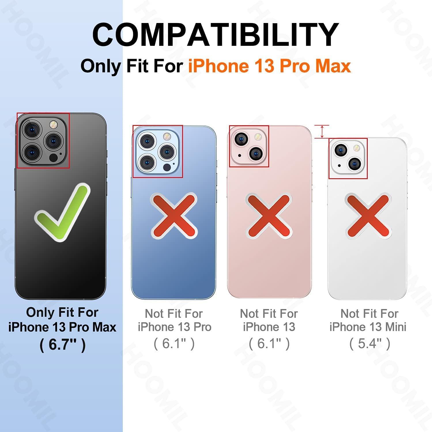 HOOMIL Case for iPhone 13 Pro Max 6.7-Inch, Non-Yellowing, Drop Protection, Anti-Scratch Transparent Hard Back Phone Cover - Crystal Clear - Image 3