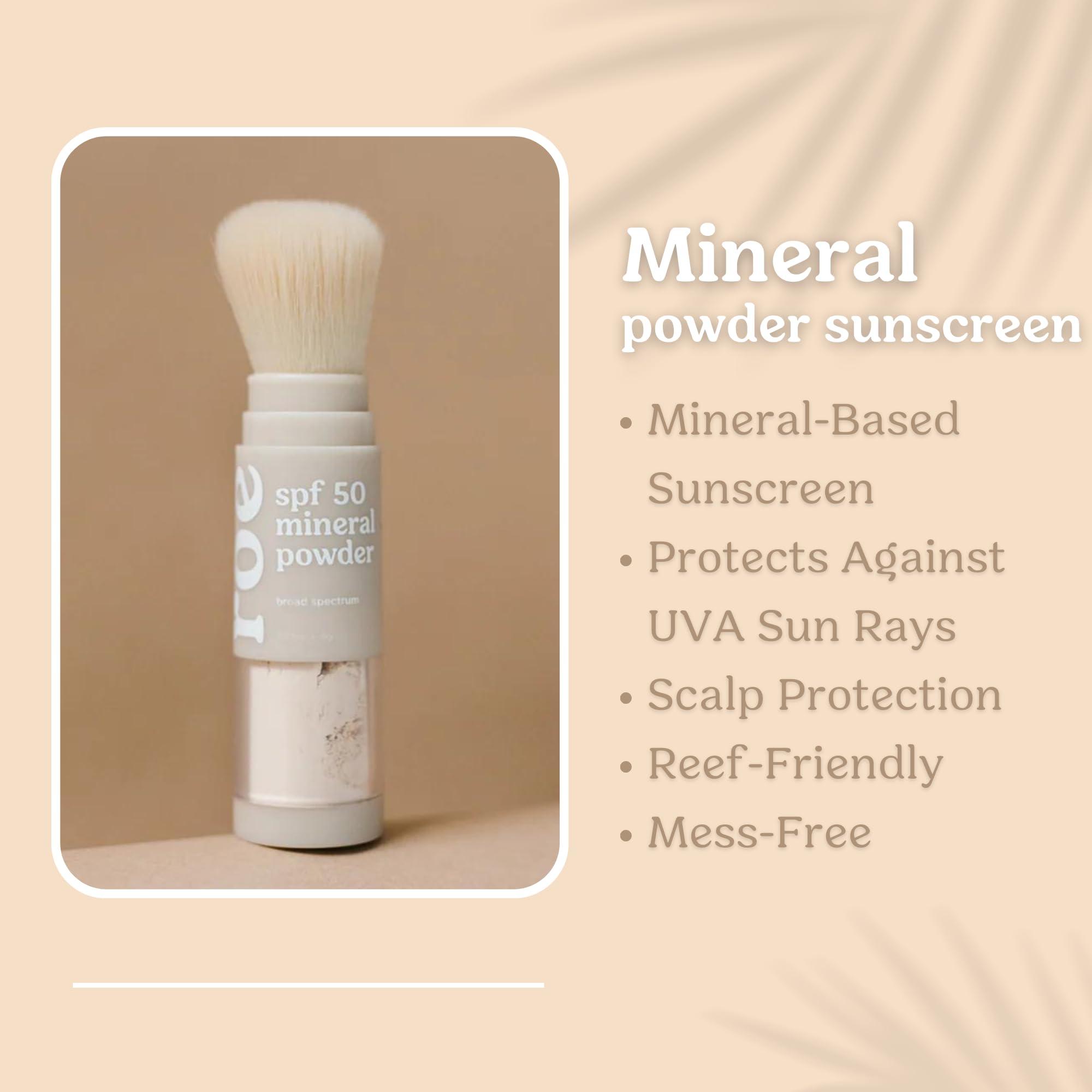 Roe Wellness- Kids SPF 50 Brush On Mineral Sunscreen Powder, Reef-Friendly, Easy to Apply for Kids, Babies & Parents - Image 2