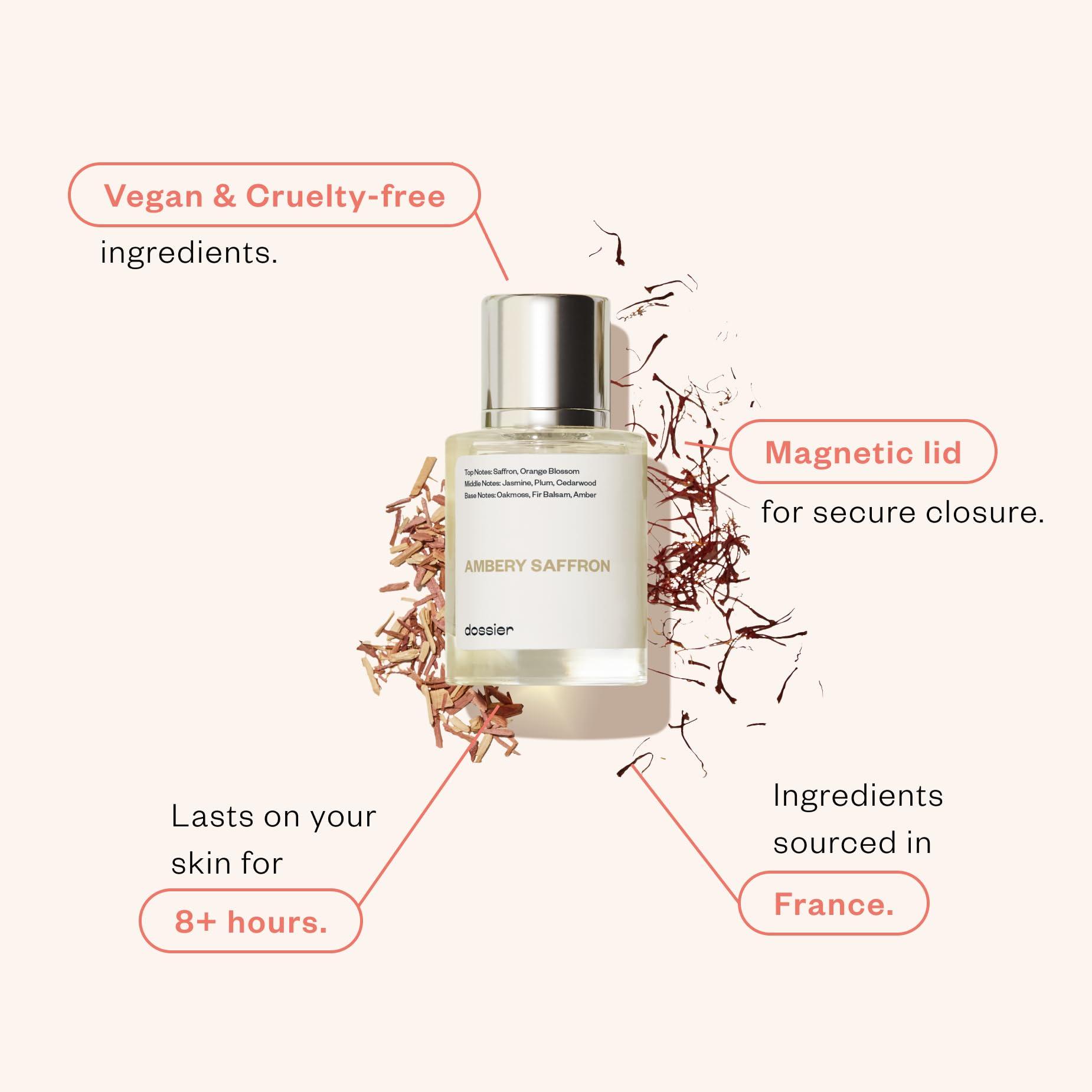 Dossier - Ambery Saffron 1.7 Fl Oz (50ml) - Eau de Parfum - Inspired by B.accarat R.ouge 540 - Vegan, Unisex Perfume Spray - Image 2