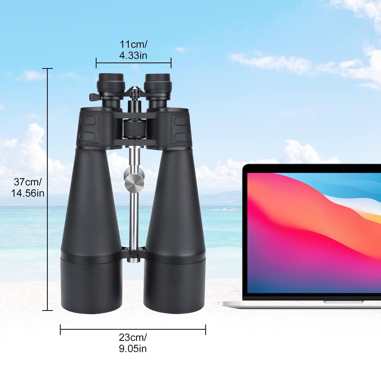 30-260X80 High Power Binoculars for Adults, Outdoor Long Range Binoculars for Birdwatching Hunting Stargazing Travel with Tripod Adapter and Carrying Case (Black, 30-260X80) - Image 7