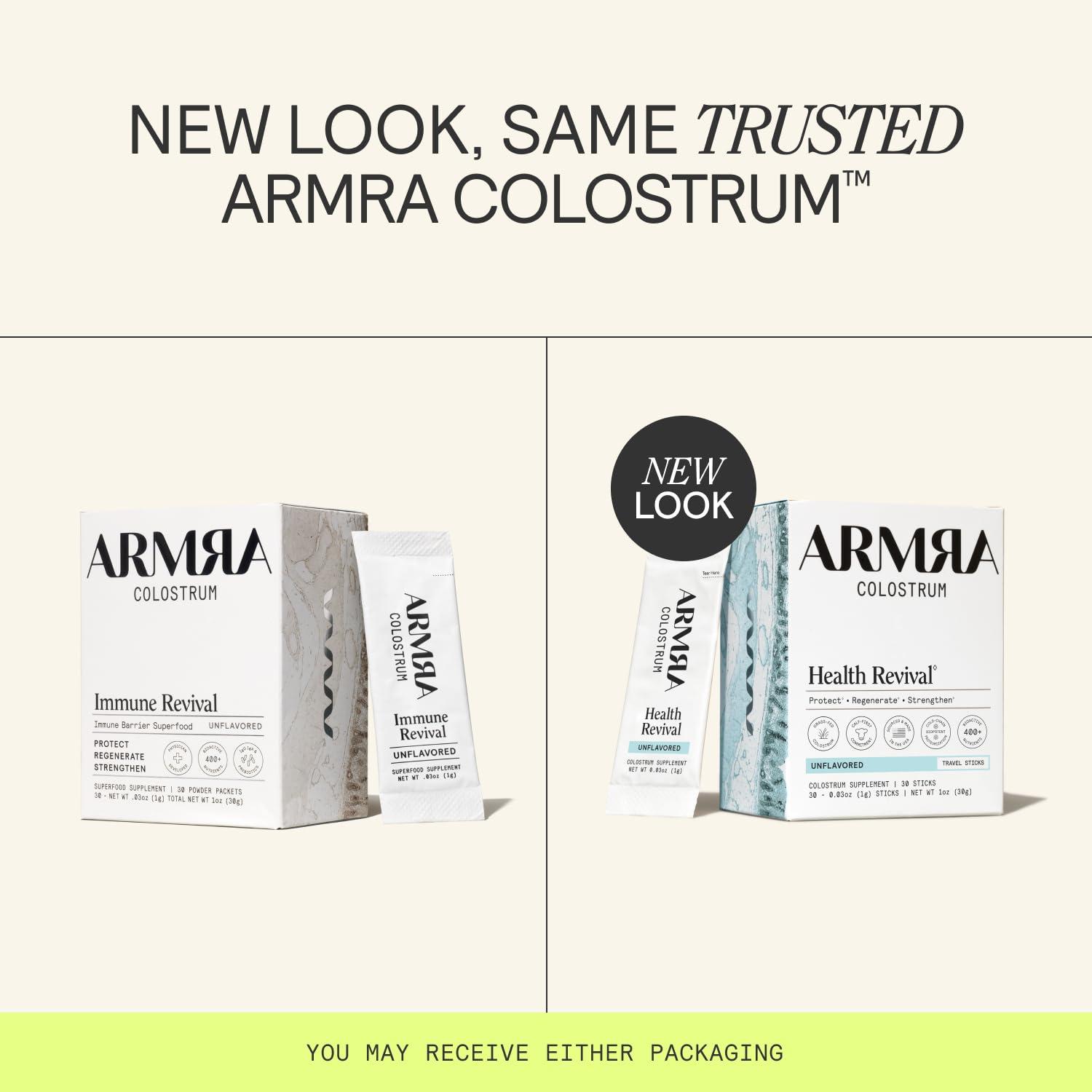 ARMRA Colostrum™ Powder | Unflavored | Gut Health & Bloating | Skin & Hair | Immunity | Keto, Gluten & Fat-Free | 30 Servings - Image 2