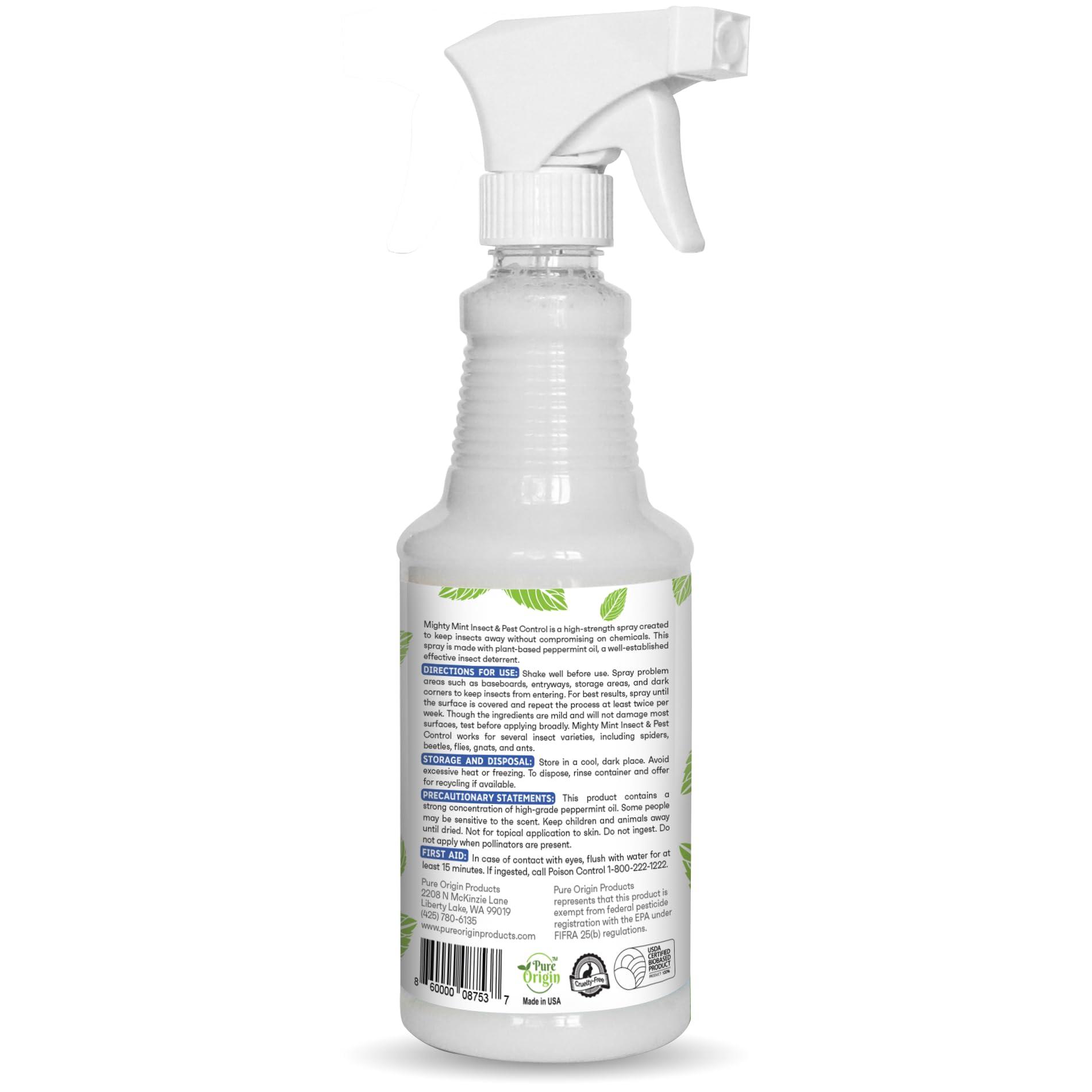 Mighty Mint Peppermint Oil Insect Repellent Spray – Natural Indoor & Outdoor Bug Control for Spiders, Ants, Roaches, and More – Plant-Based, Extra-Strong Formula - 16 oz - Image 7