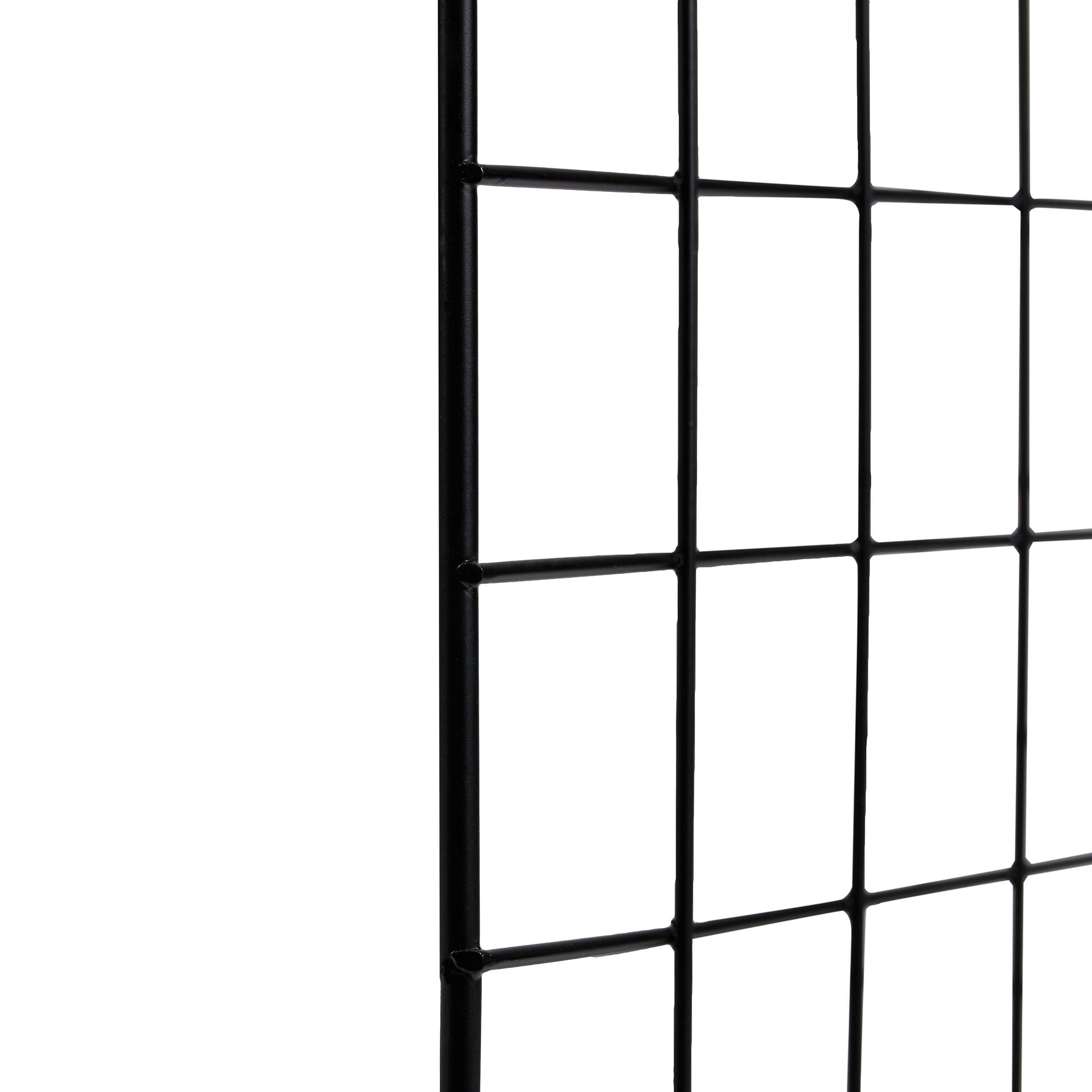 Amazon Basics Cube Wire Grid Stackable Storage Shelves, 6-Cube, 12.6"D x 26"W x 38"H, Black - Image 4